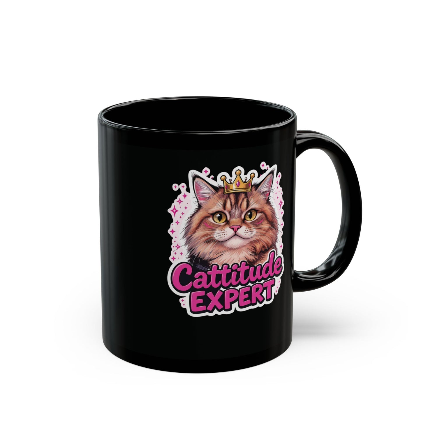 Cattitude Level: Expert — Regal Tabby Cat Mug