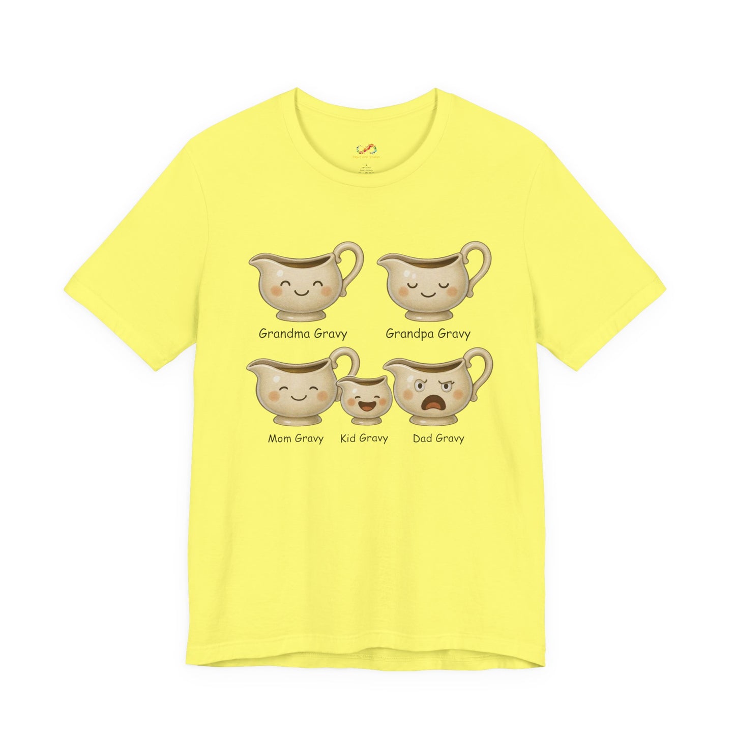 Gravy Squad Tee – Cute Family of Gravy Boats Graphic