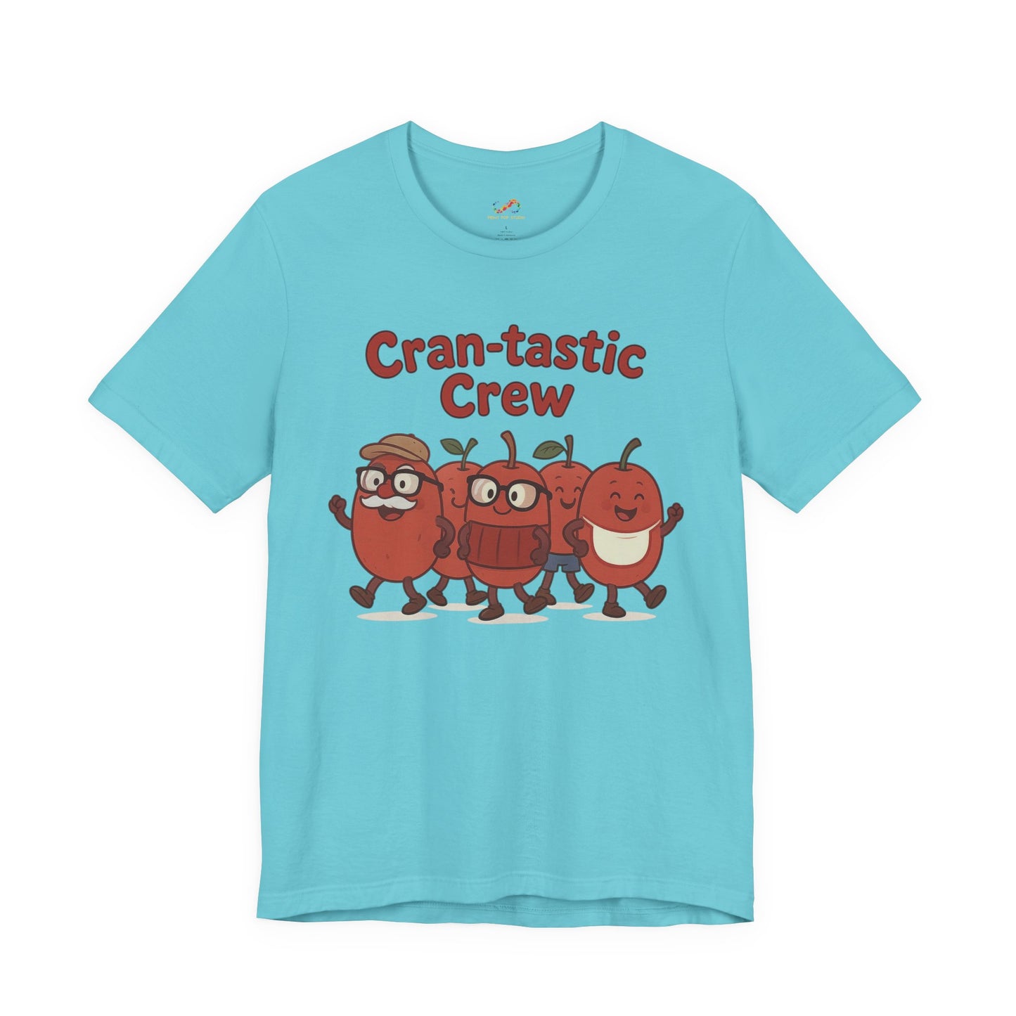 Cran-tastic Crew Tee – Cute Dancing Cranberry Thanksgiving Shirt