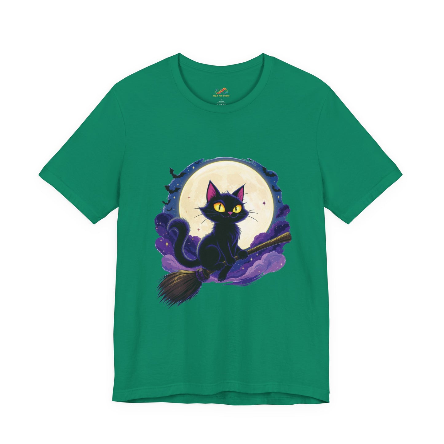 Midnight Mischief Cat Tee - Perfect for Cat Lovers, Halloween, Cozy Nights, Unique Gifts, Feline Fans