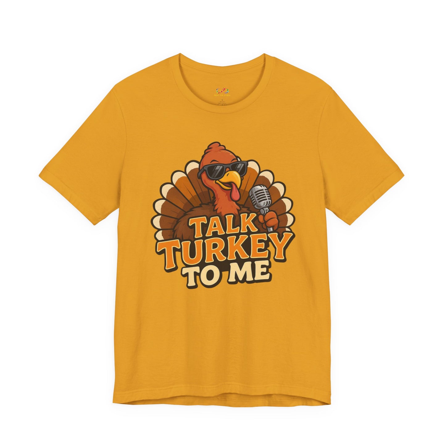 Talk Turkey to Me Tee – Retro Cartoon Turkey Comedian Graphic