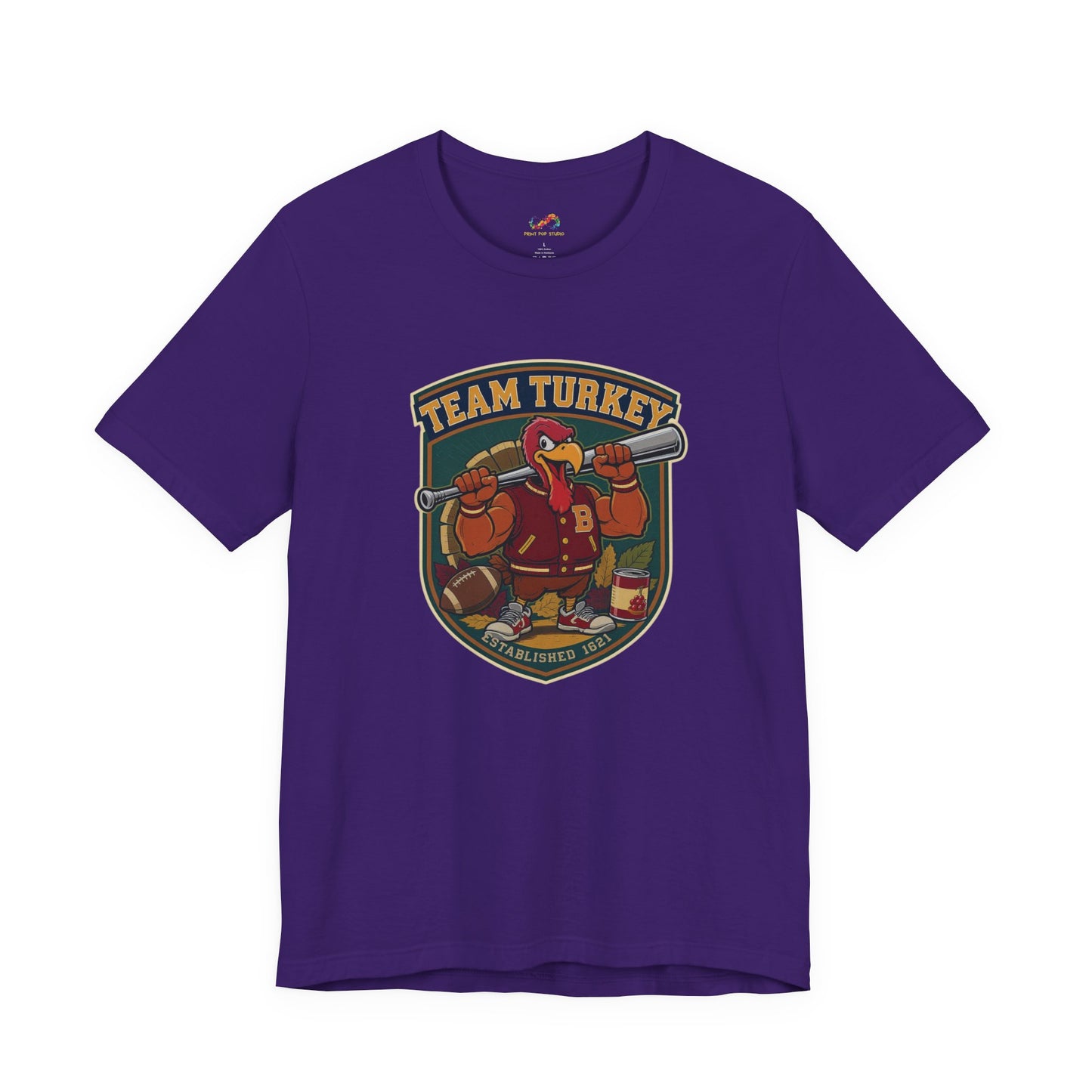 Team Turkey Tee – Thanksgiving Varsity Style Shirt