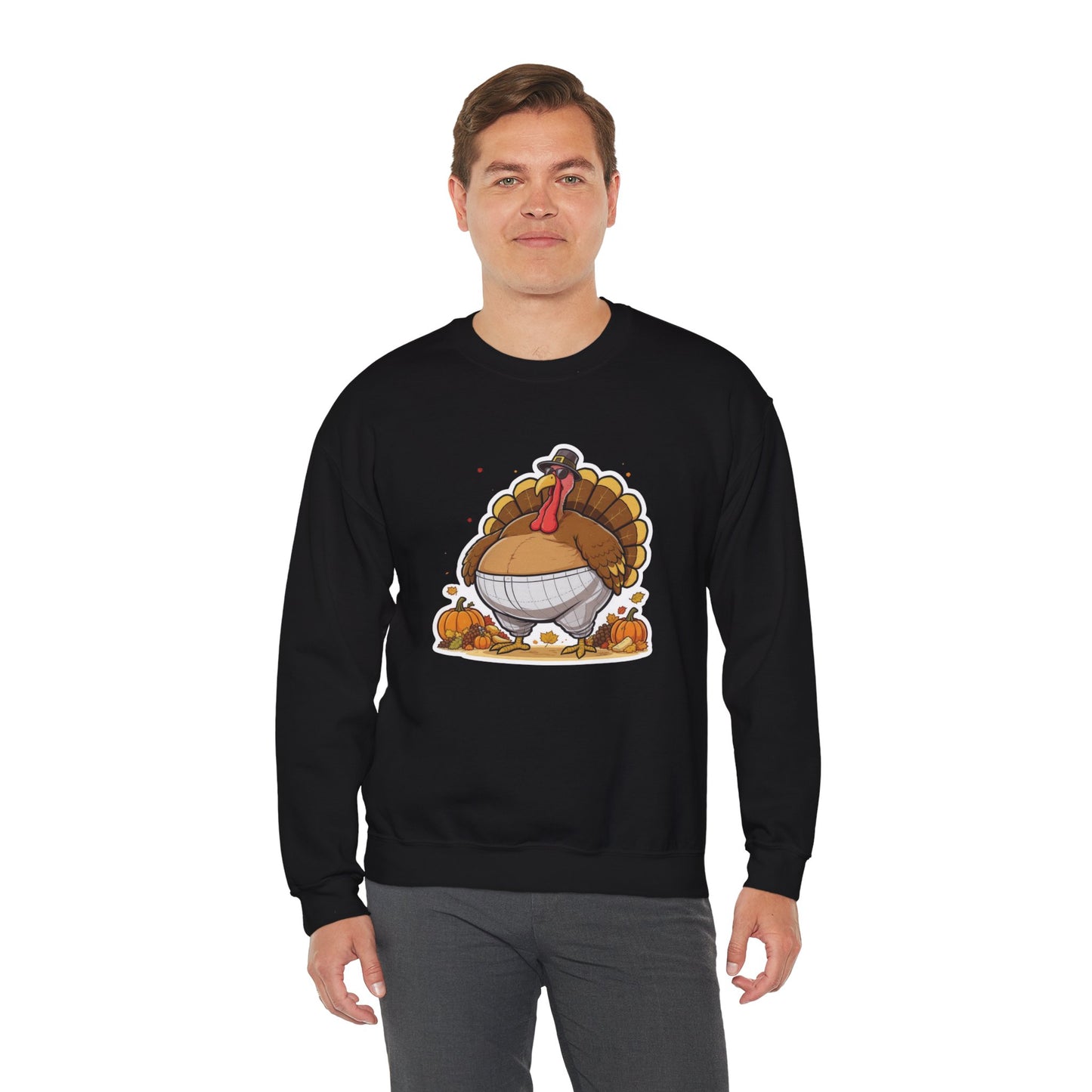 Gobble ‘Til You Wobble Sweatshirt – Funny Thanksgiving Turkey Sweater