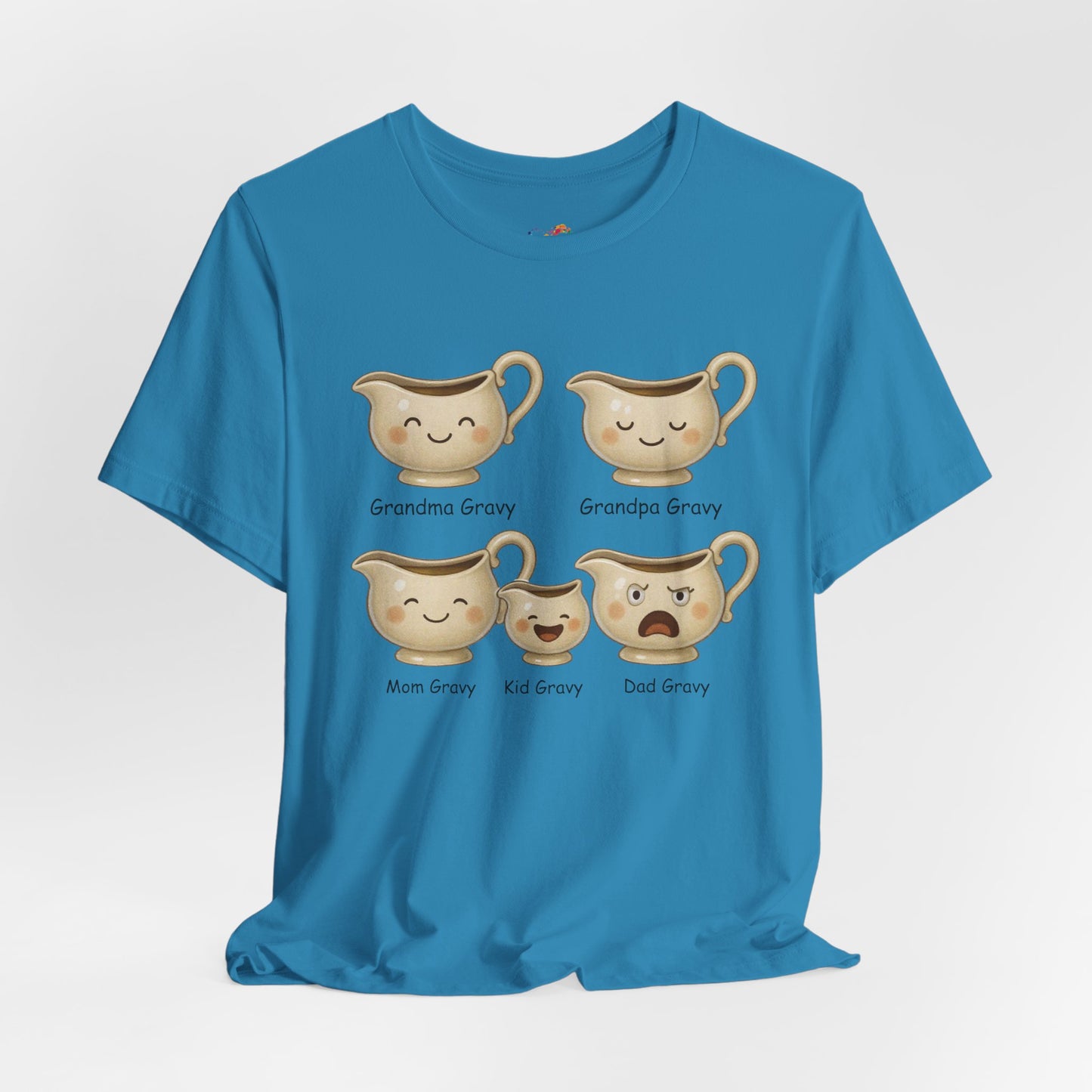 Gravy Squad Tee – Cute Family of Gravy Boats Graphic