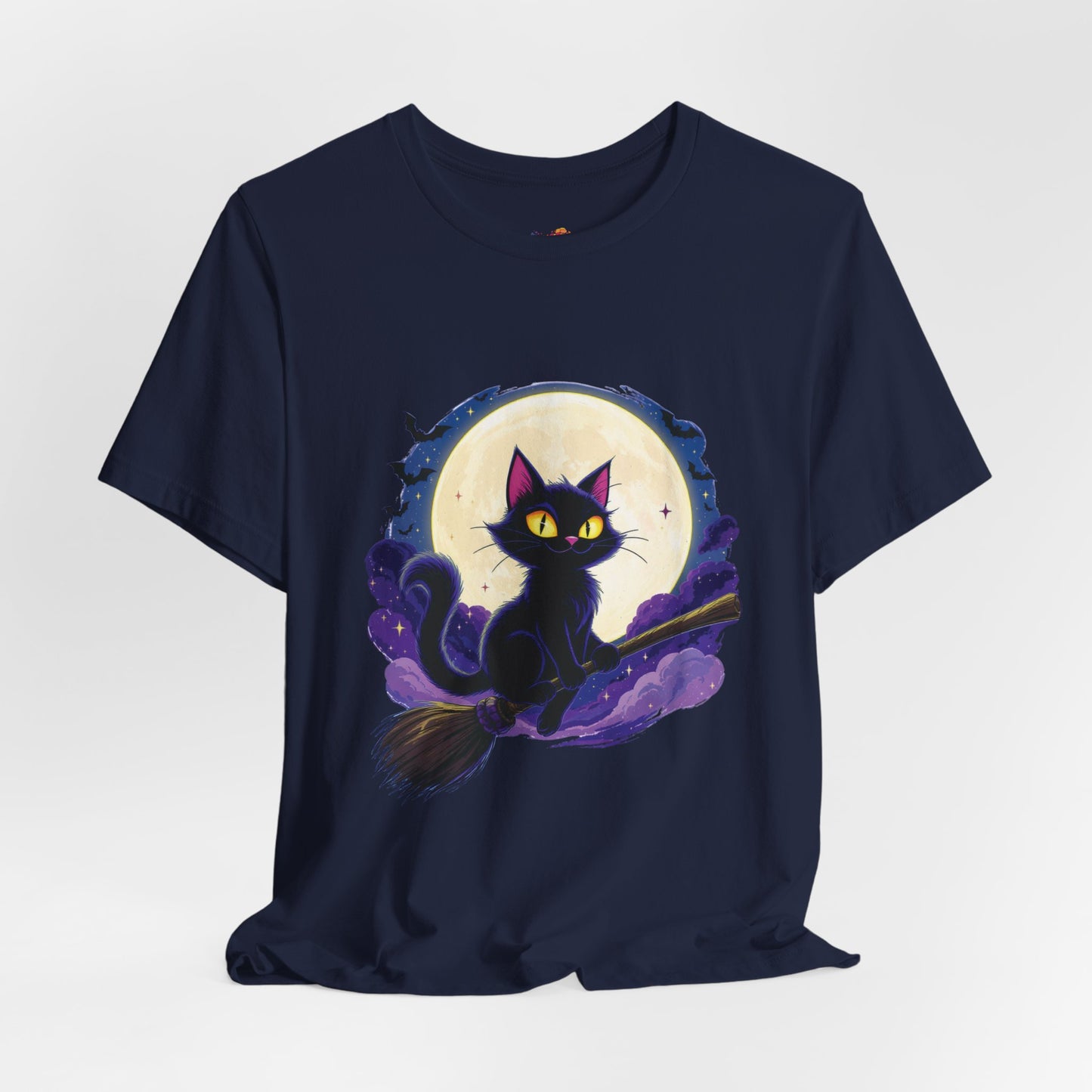 Midnight Mischief Cat Tee - Perfect for Cat Lovers, Halloween, Cozy Nights, Unique Gifts, Feline Fans