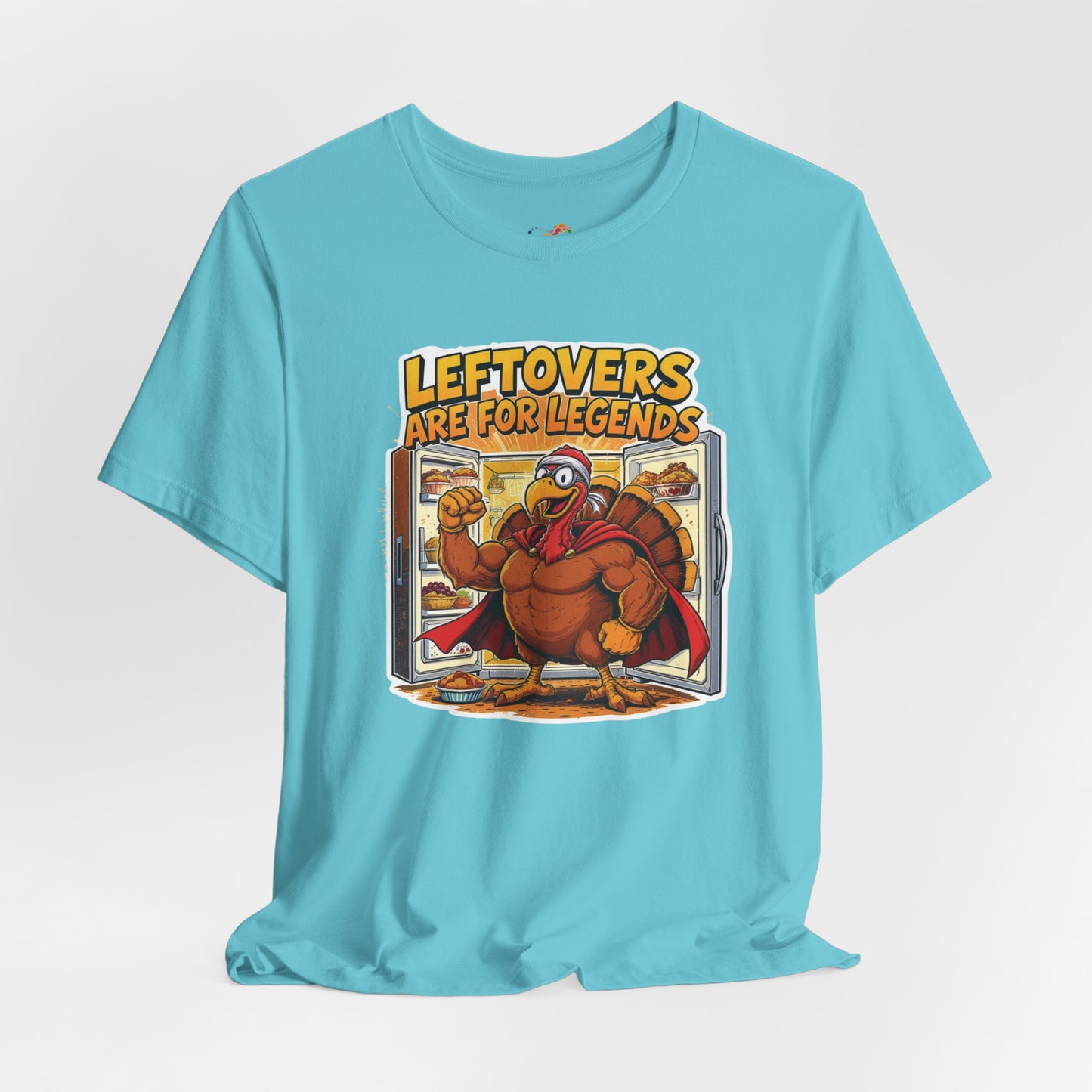 Leftovers Are for Legends Tee – Funny Thanksgiving Cartoon Shirt