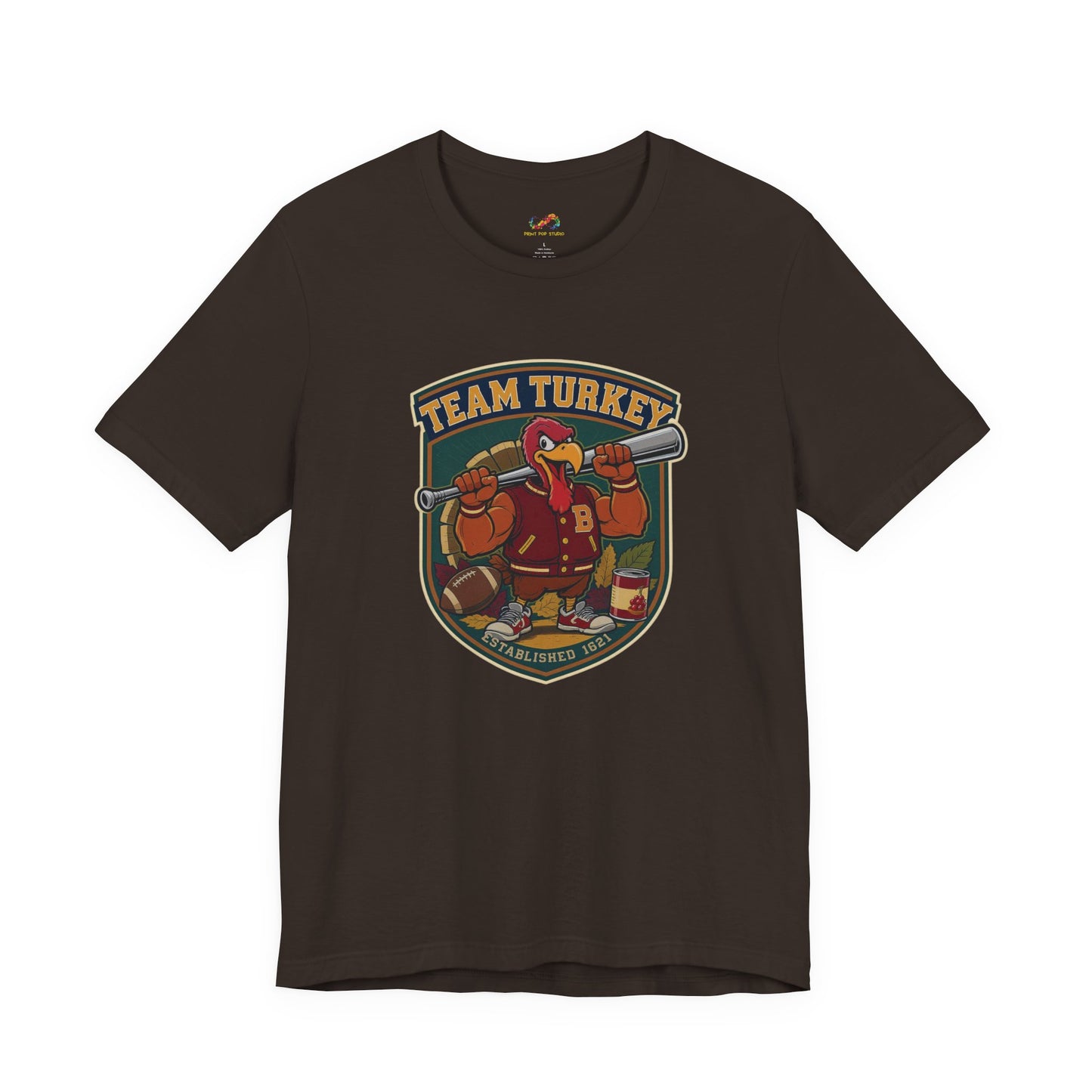 Team Turkey Tee – Thanksgiving Varsity Style Shirt