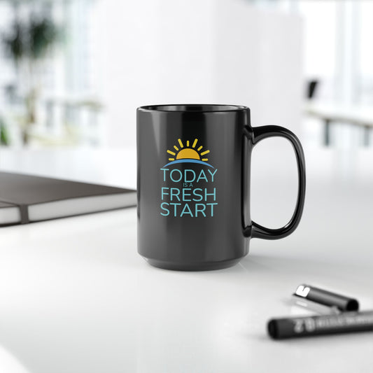 Today Is a Fresh Start — Sunrise Outline Mug