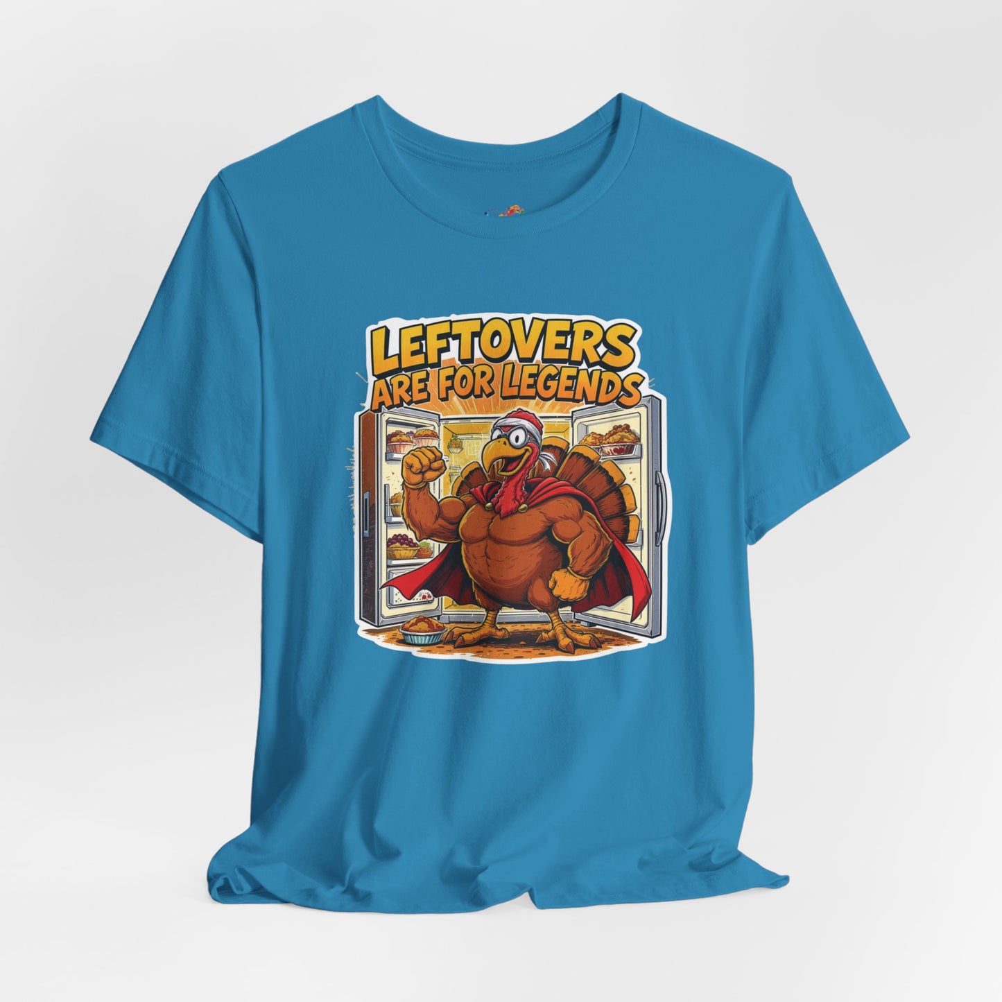 Leftovers Are for Legends Tee – Funny Thanksgiving Cartoon Shirt
