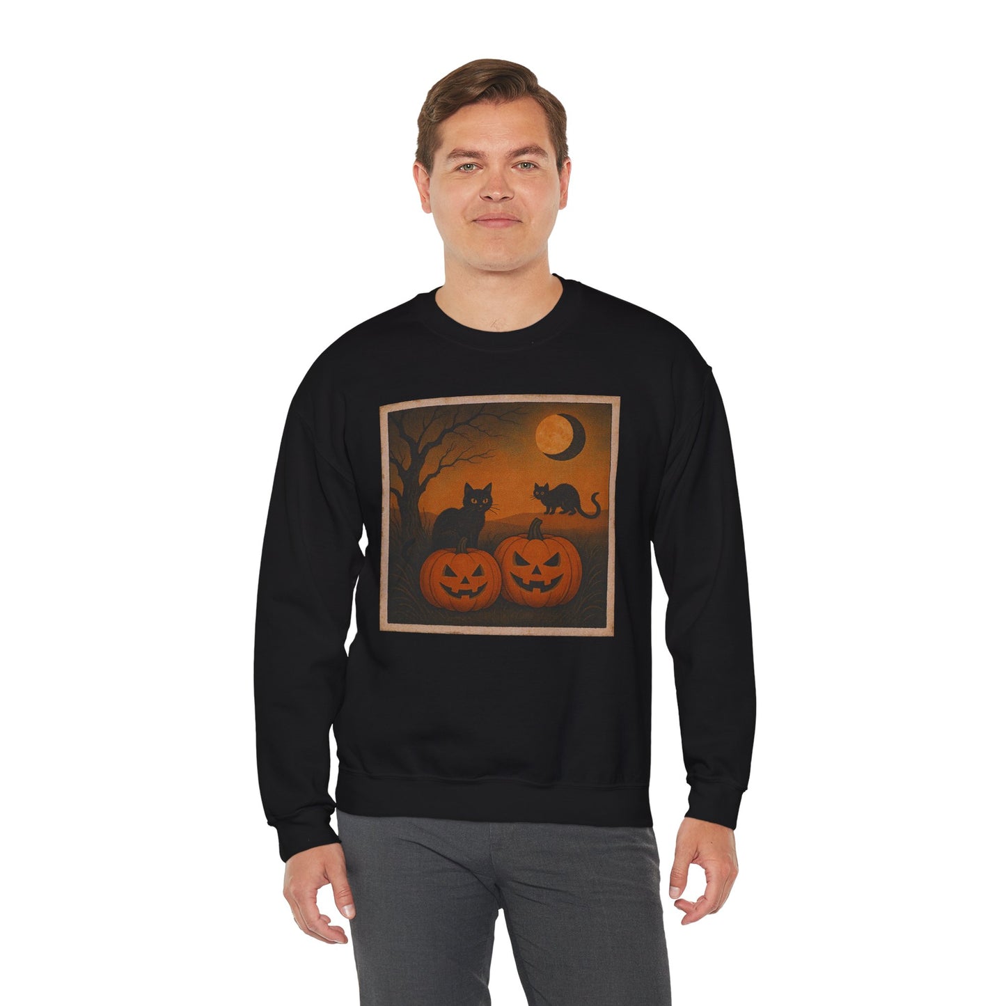 Pumpkins & Postcards Sweatshirt – Vintage Halloween Pullover