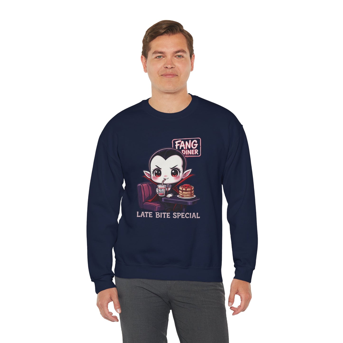 Late Bite Special Sweatshirt – Kawaii Vampire Diner Pullover