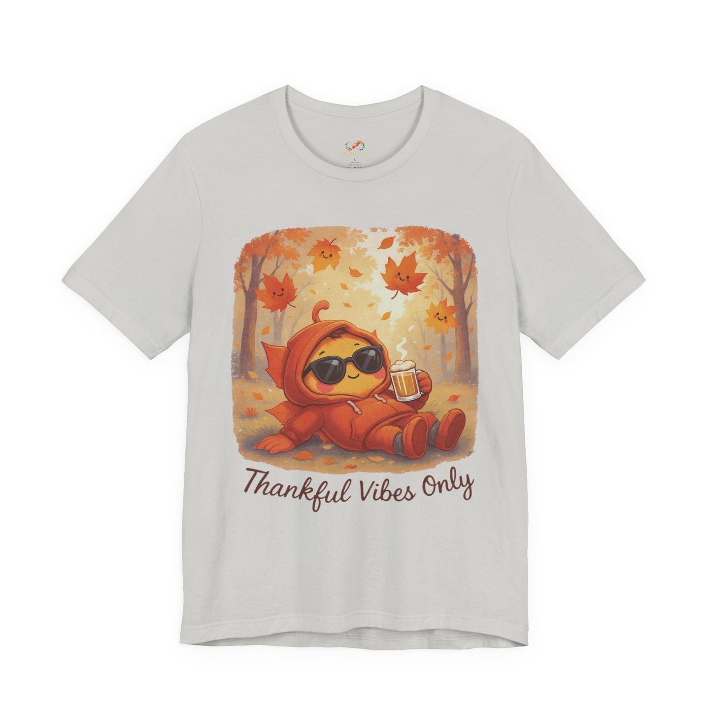 Thankful Vibes Only Tee – Cozy Autumn Leaf Hoodie Graphic