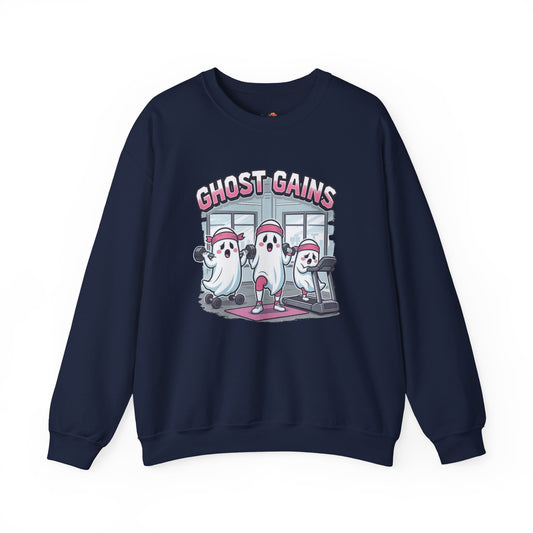 Ghost Gains Sweatshirt – Retro Fitness Ghosts Pullover