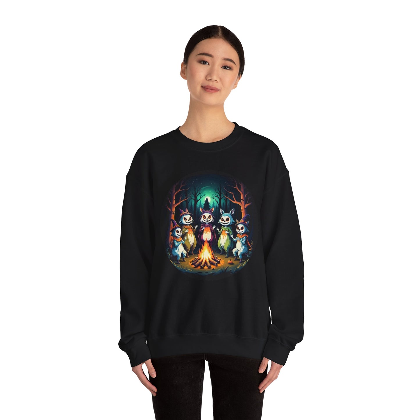 Enchanted Gathering Tee – Whimsical Forest Spirits Halloween Shirt