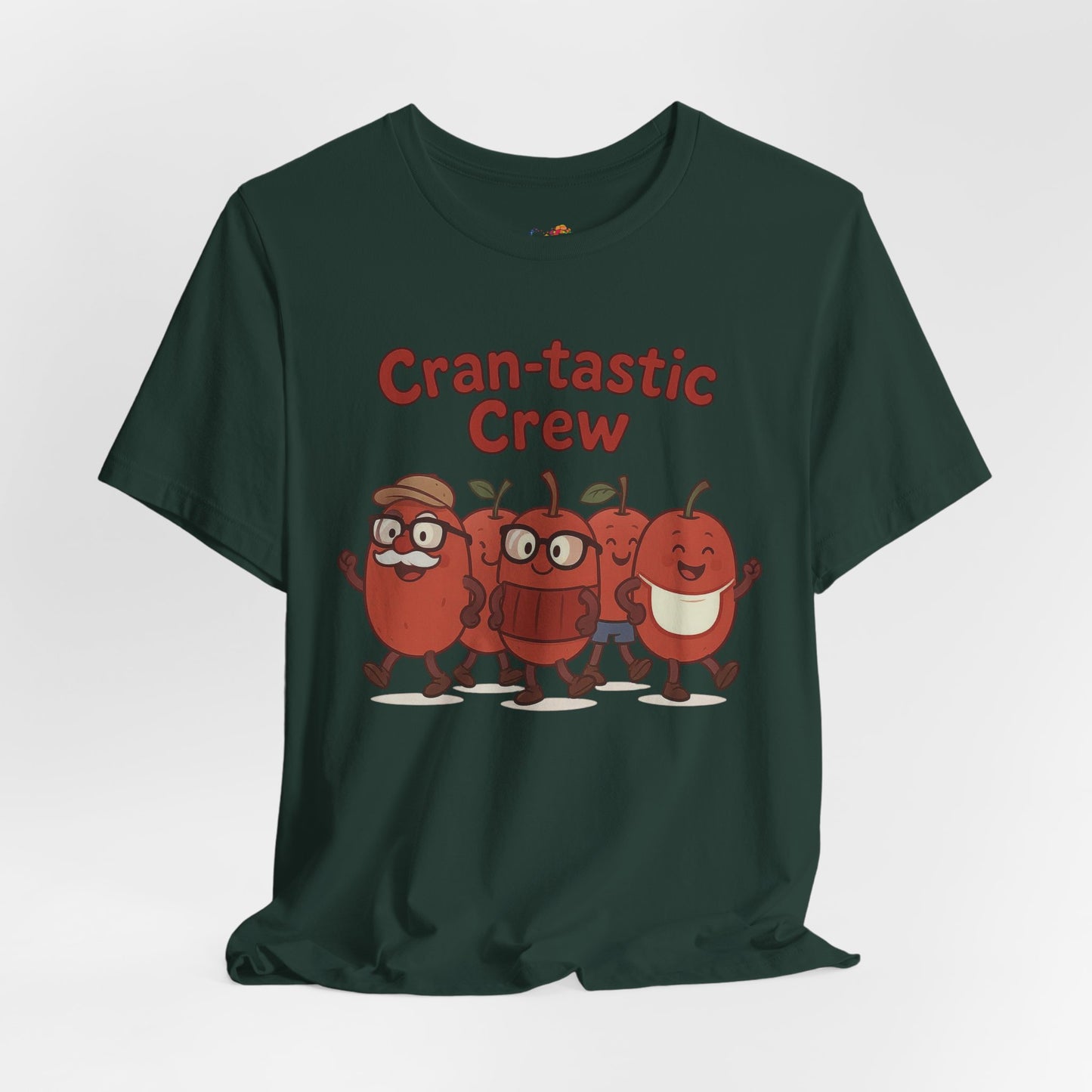 Cran-tastic Crew Tee – Cute Dancing Cranberry Thanksgiving Shirt