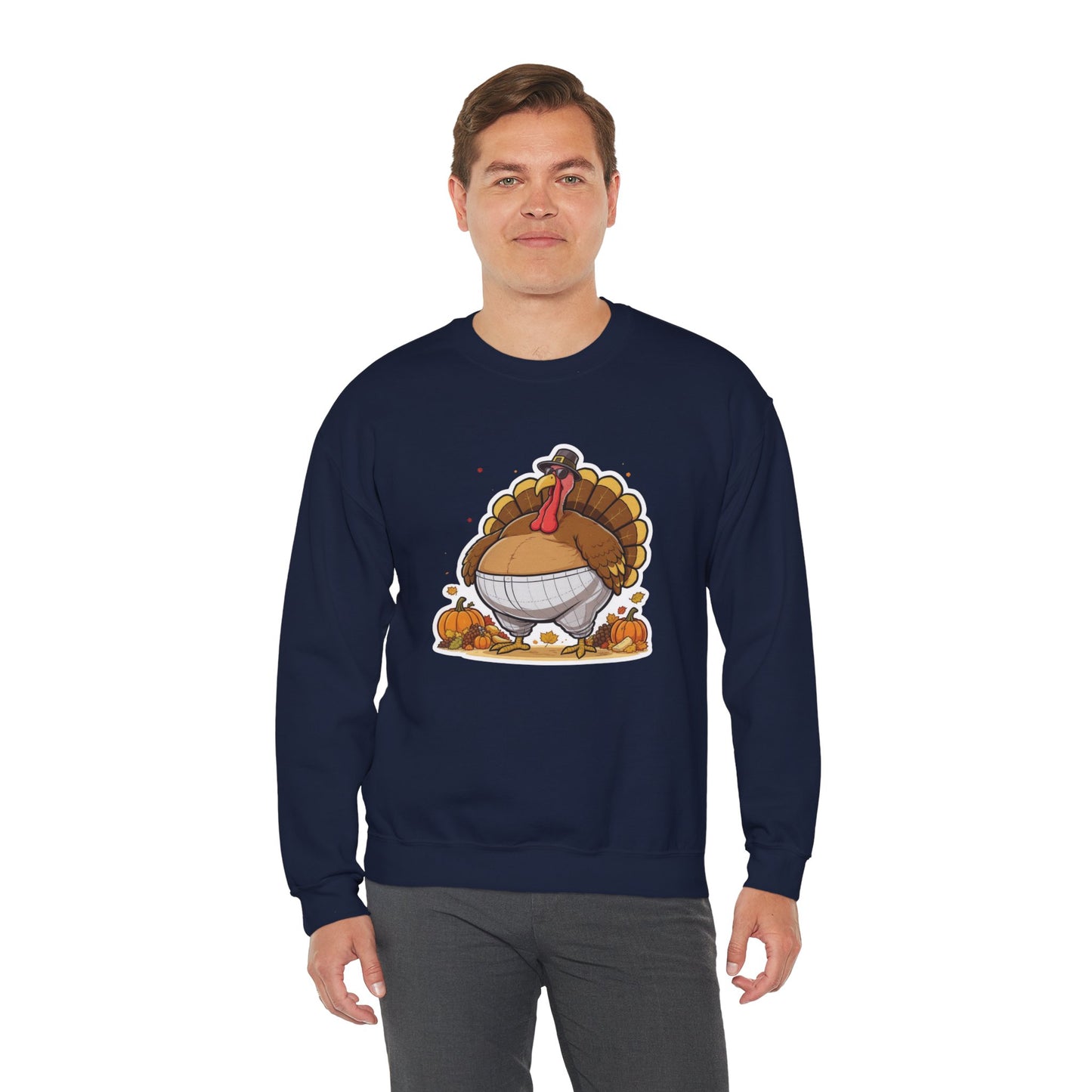 Gobble ‘Til You Wobble Sweatshirt – Funny Thanksgiving Turkey Sweater