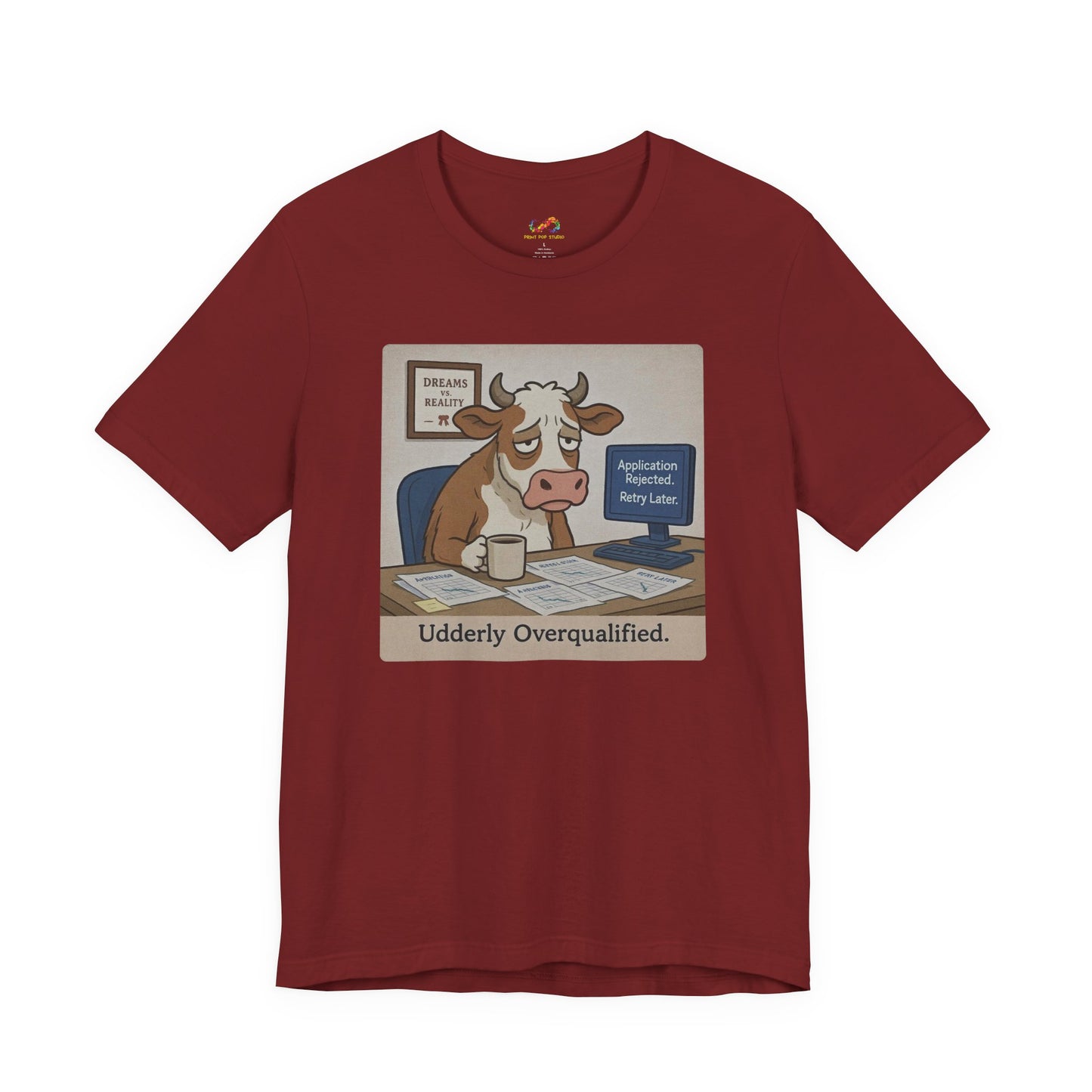 Crushed Ambition Cow Tee
