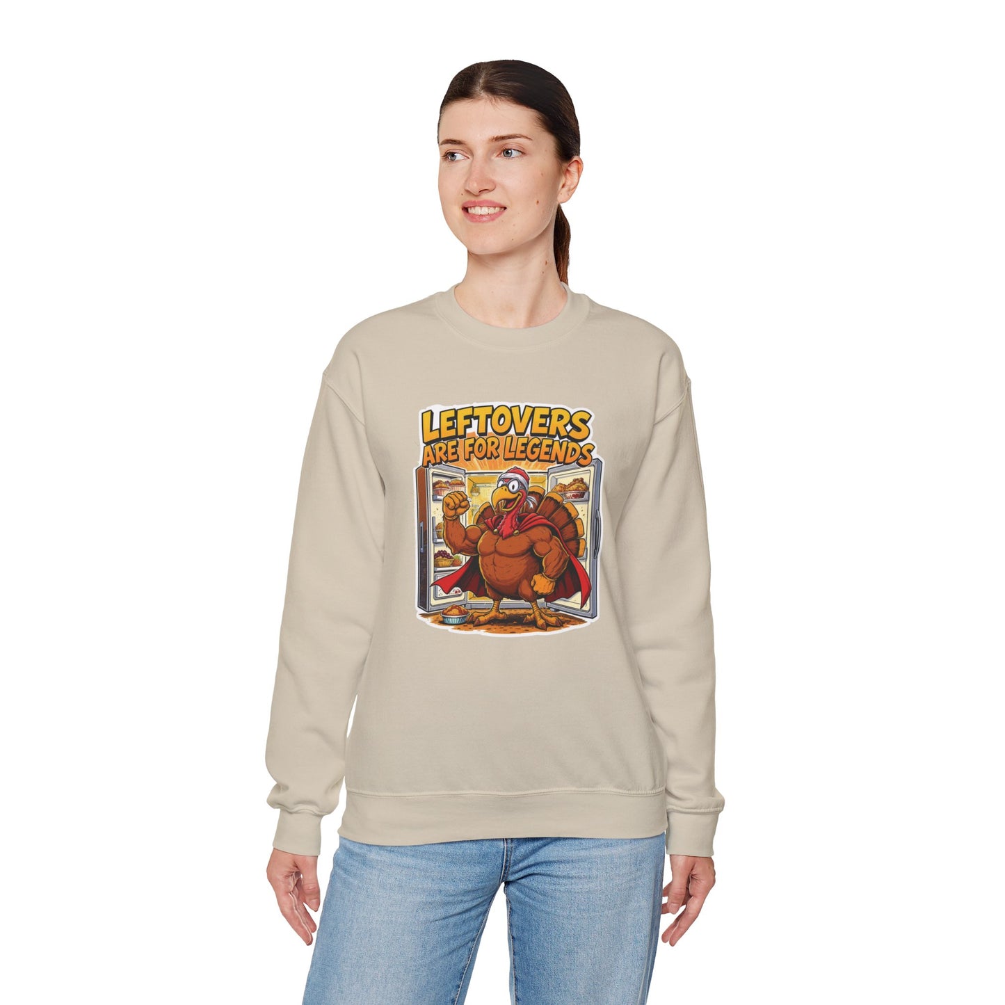 Leftovers Are for Legends Sweatshirt – Funny Thanksgiving Dinner Crewneck