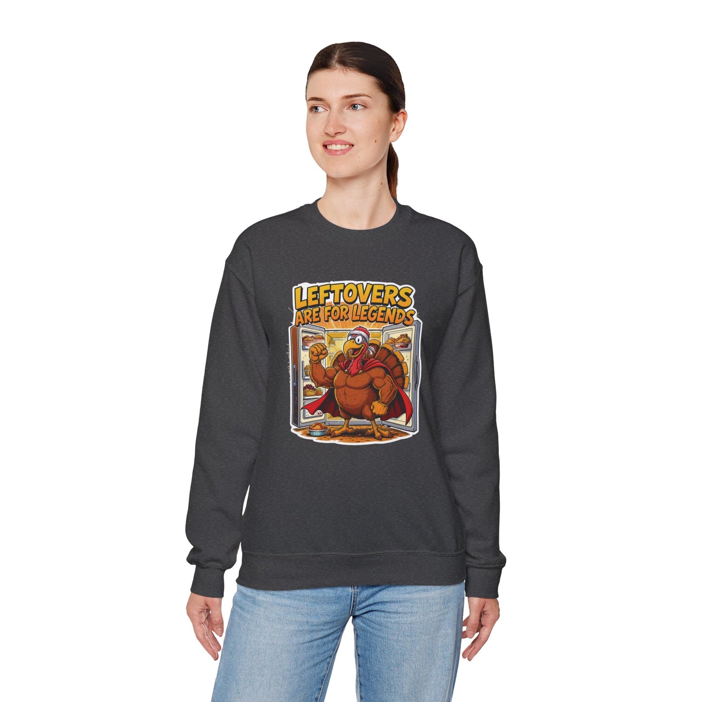 Leftovers Are for Legends Sweatshirt – Funny Thanksgiving Dinner Crewneck