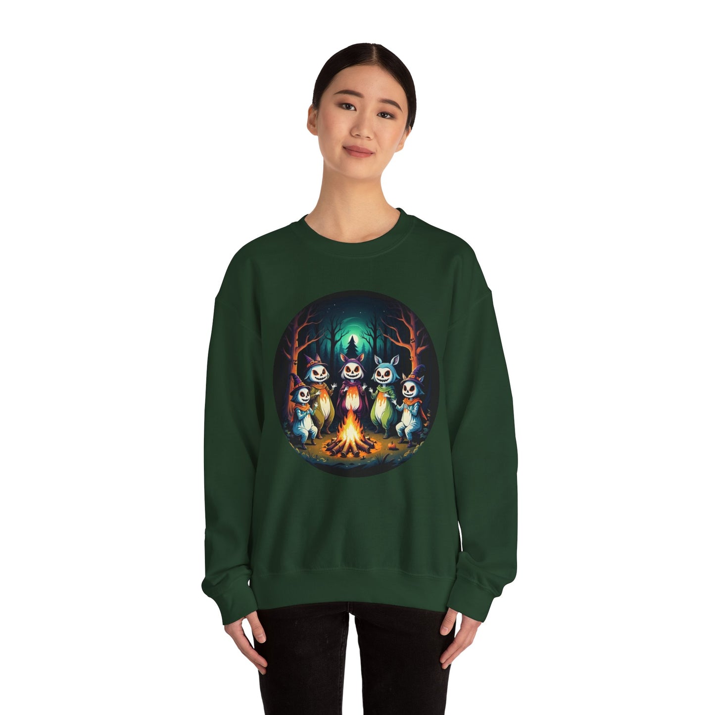 Enchanted Gathering Tee – Whimsical Forest Spirits Halloween Shirt