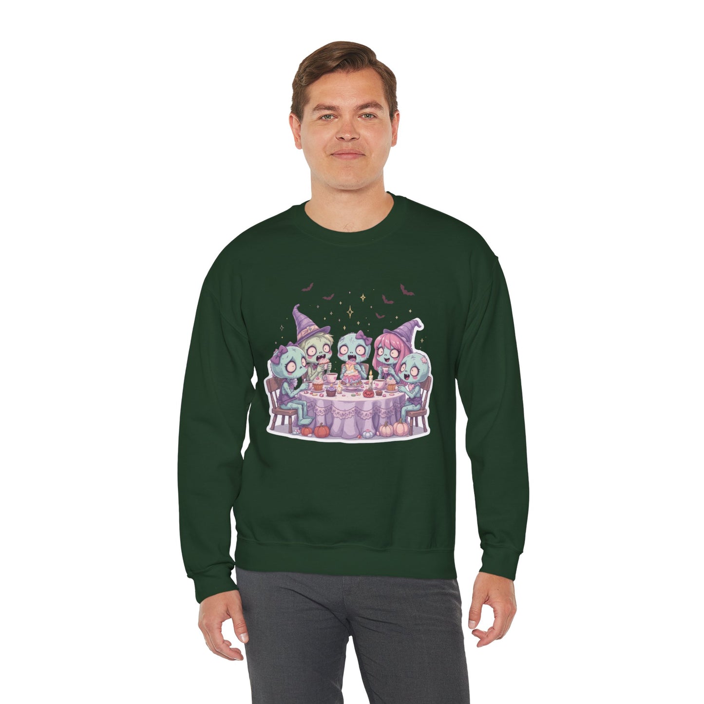Undead but Sweet Sweatshirt – Pastel Zombie Halloween Cozy