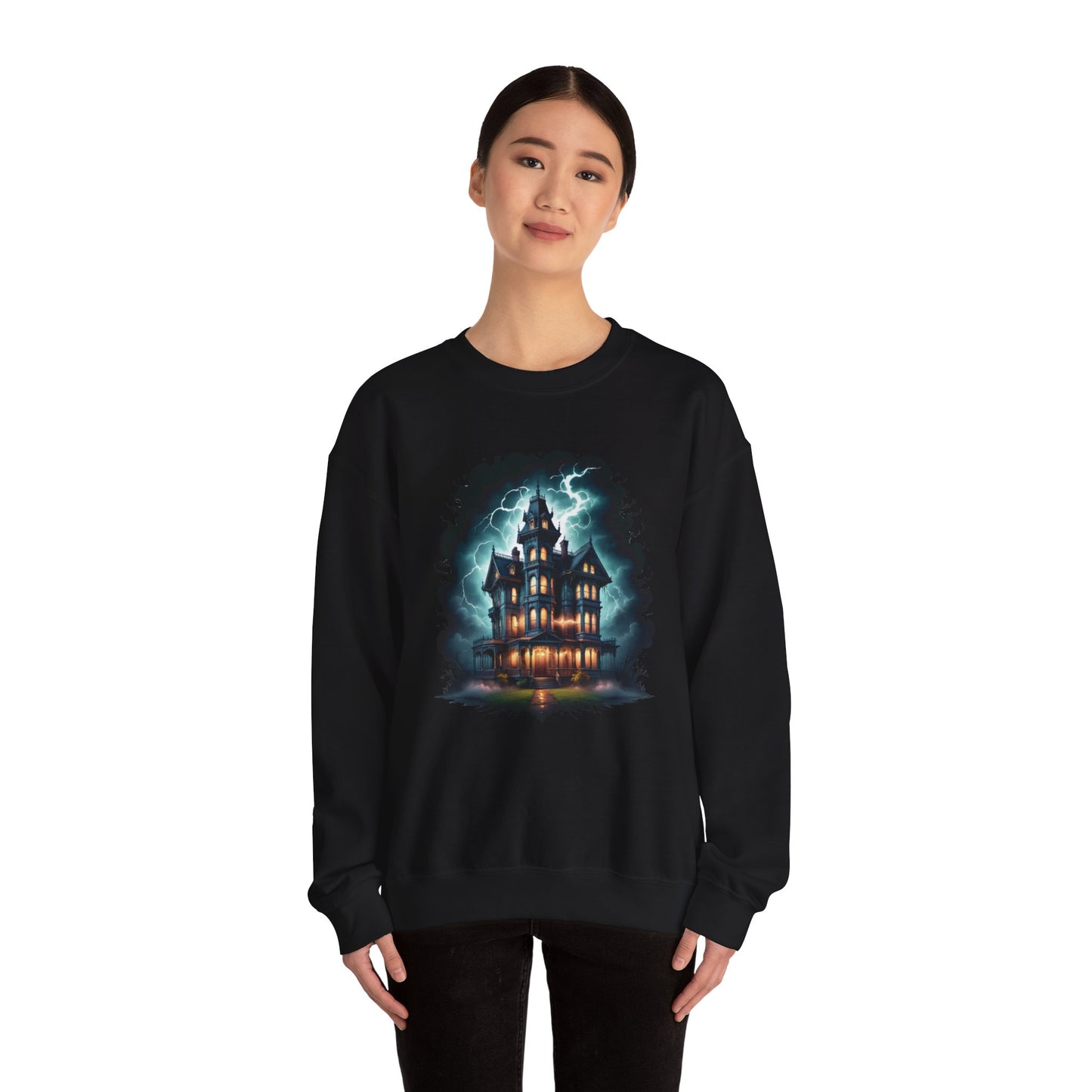 The Manor of Midnight Sweatshirt – Gothic Victorian Haunted Mansion Shirt