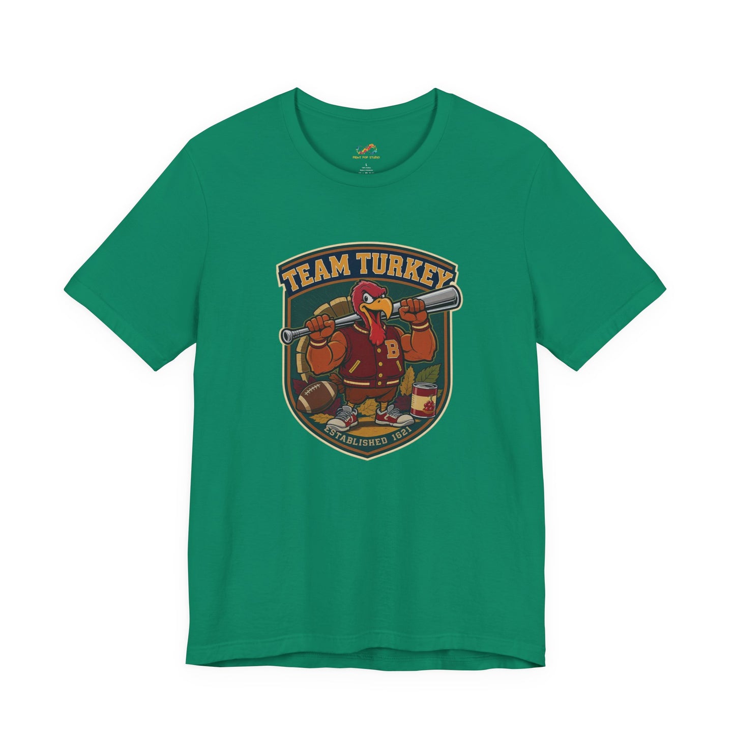 Team Turkey Tee – Thanksgiving Varsity Style Shirt