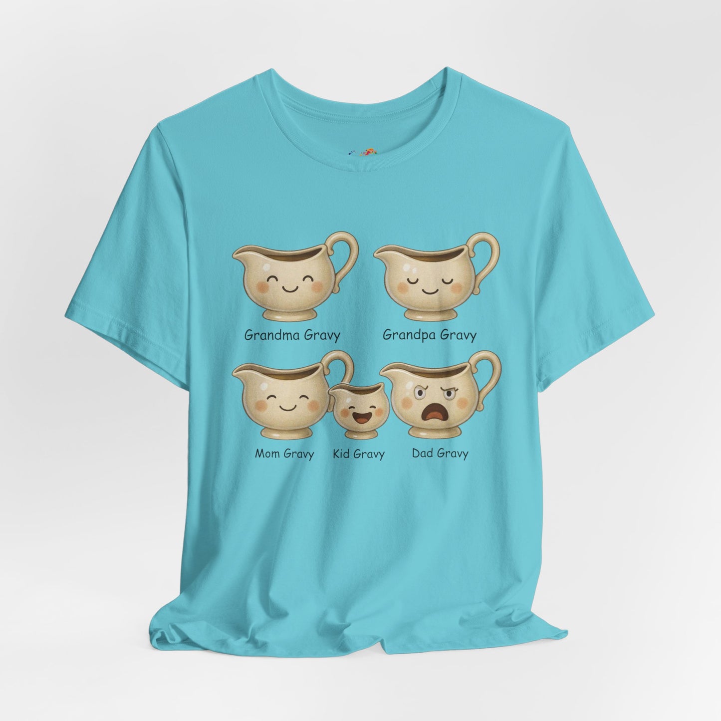 Gravy Squad Tee – Cute Family of Gravy Boats Graphic
