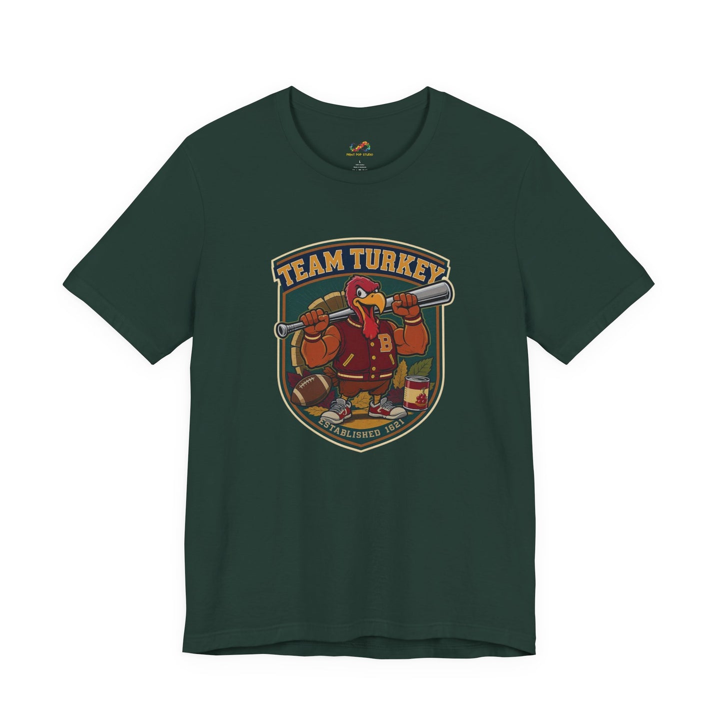 Team Turkey Tee – Thanksgiving Varsity Style Shirt
