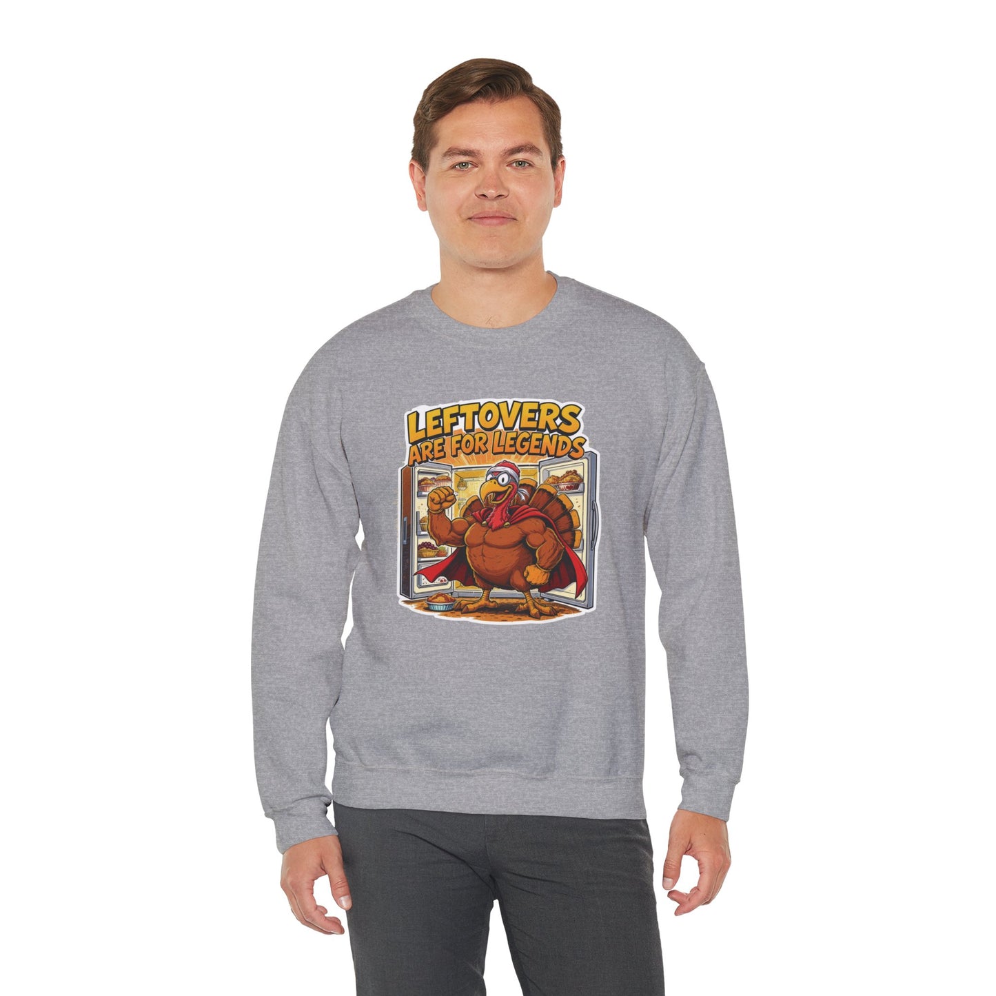 Leftovers Are for Legends Sweatshirt – Funny Thanksgiving Dinner Crewneck