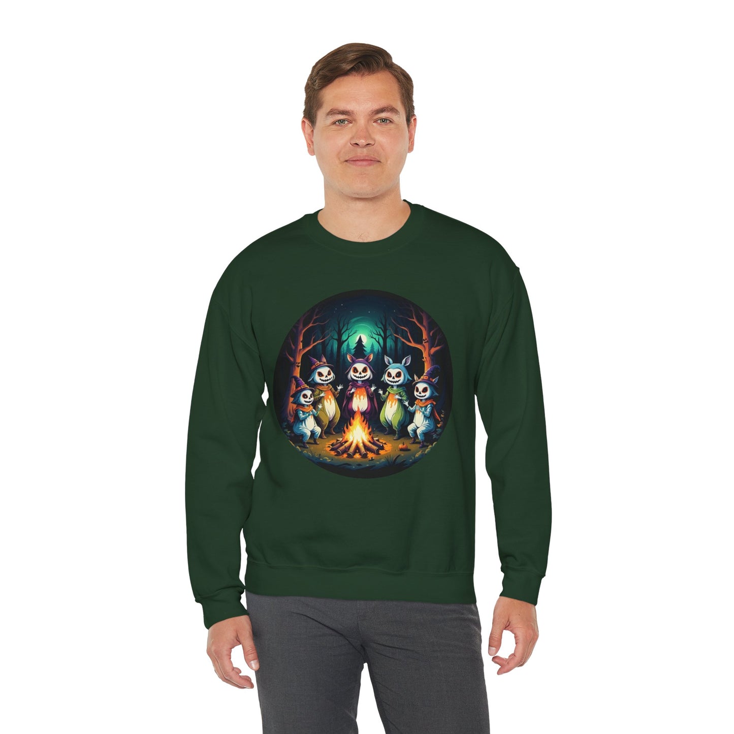 Enchanted Gathering Tee – Whimsical Forest Spirits Halloween Shirt
