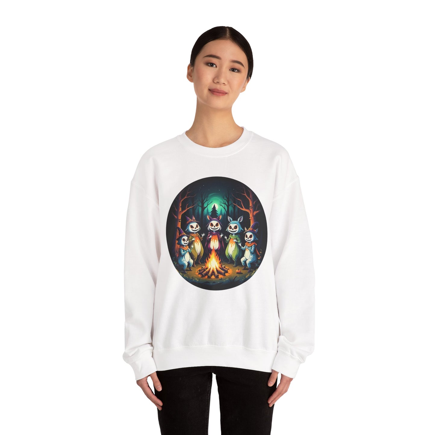 Enchanted Gathering Tee – Whimsical Forest Spirits Halloween Shirt