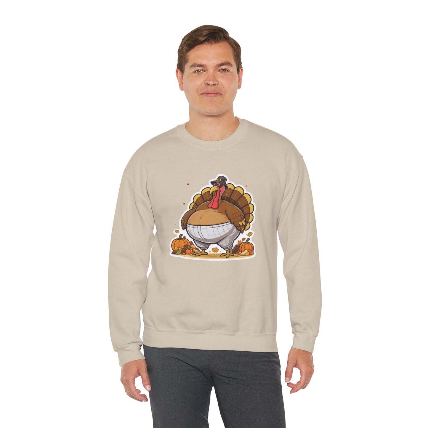 Gobble ‘Til You Wobble Sweatshirt – Funny Thanksgiving Turkey Sweater
