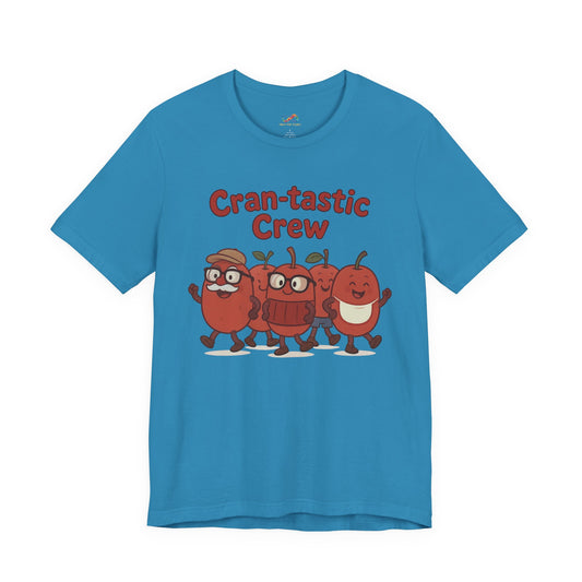 Cran-tastic Crew Tee – Cute Dancing Cranberry Thanksgiving Shirt