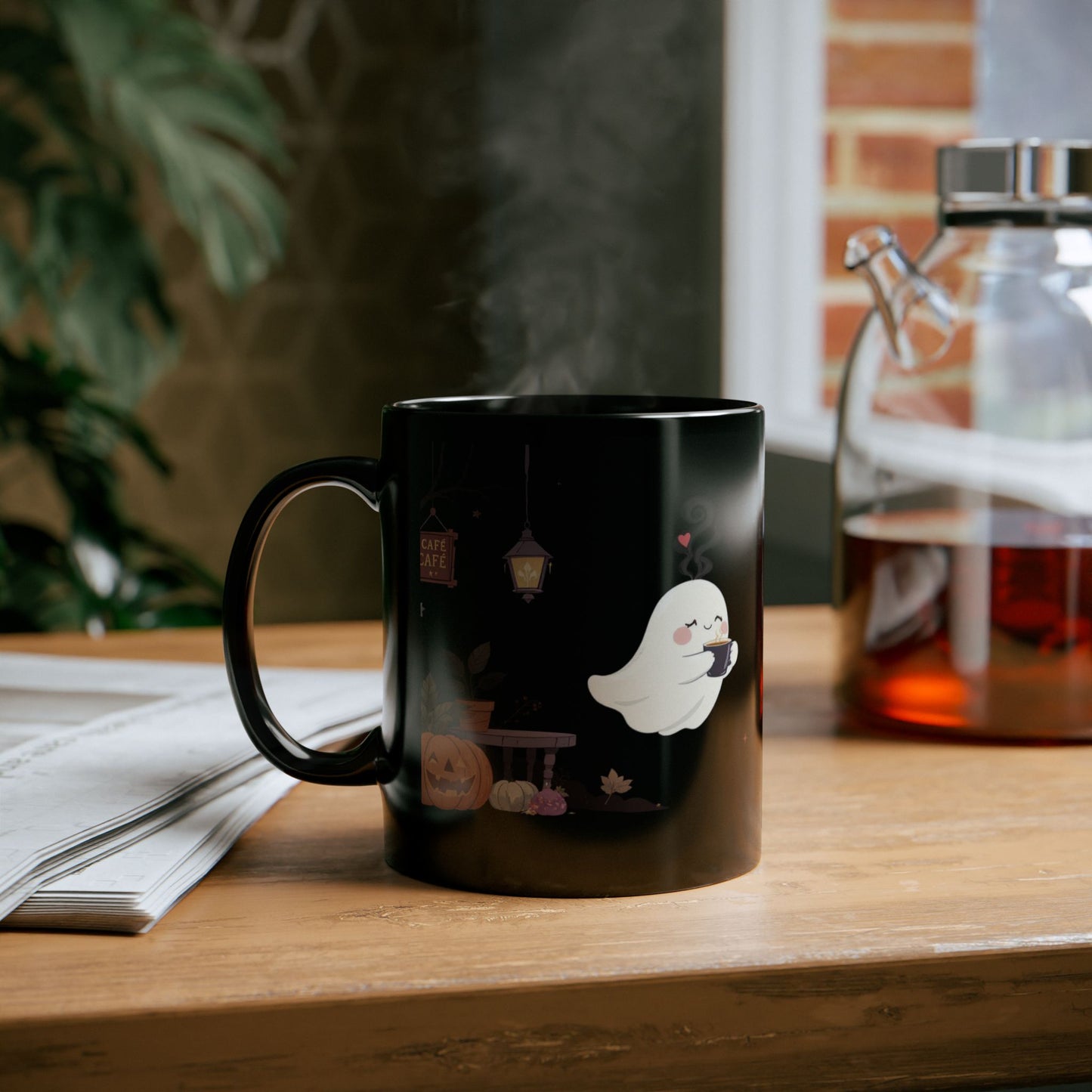 Ghostly Café Vibes Mug