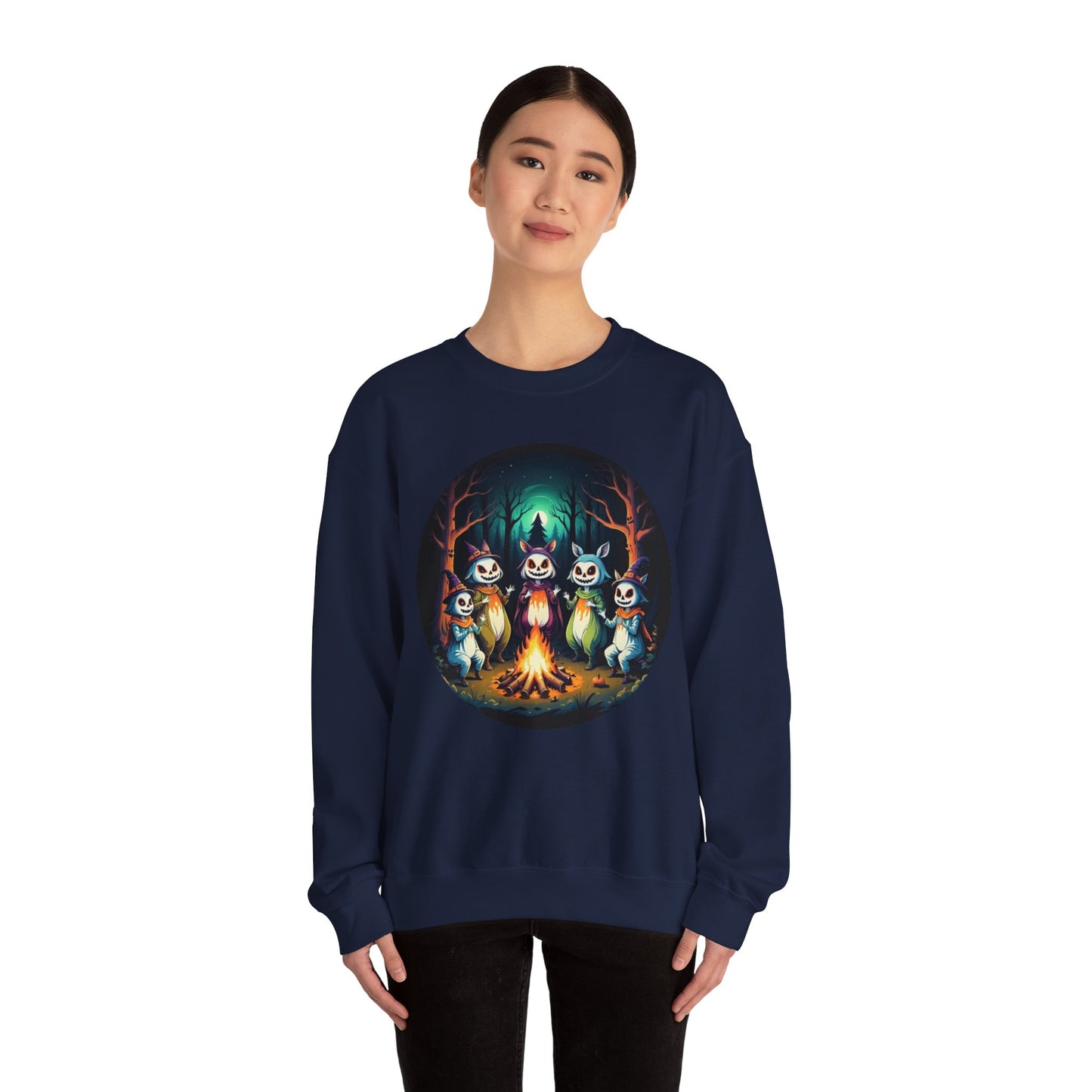 Enchanted Gathering Tee – Whimsical Forest Spirits Halloween Shirt