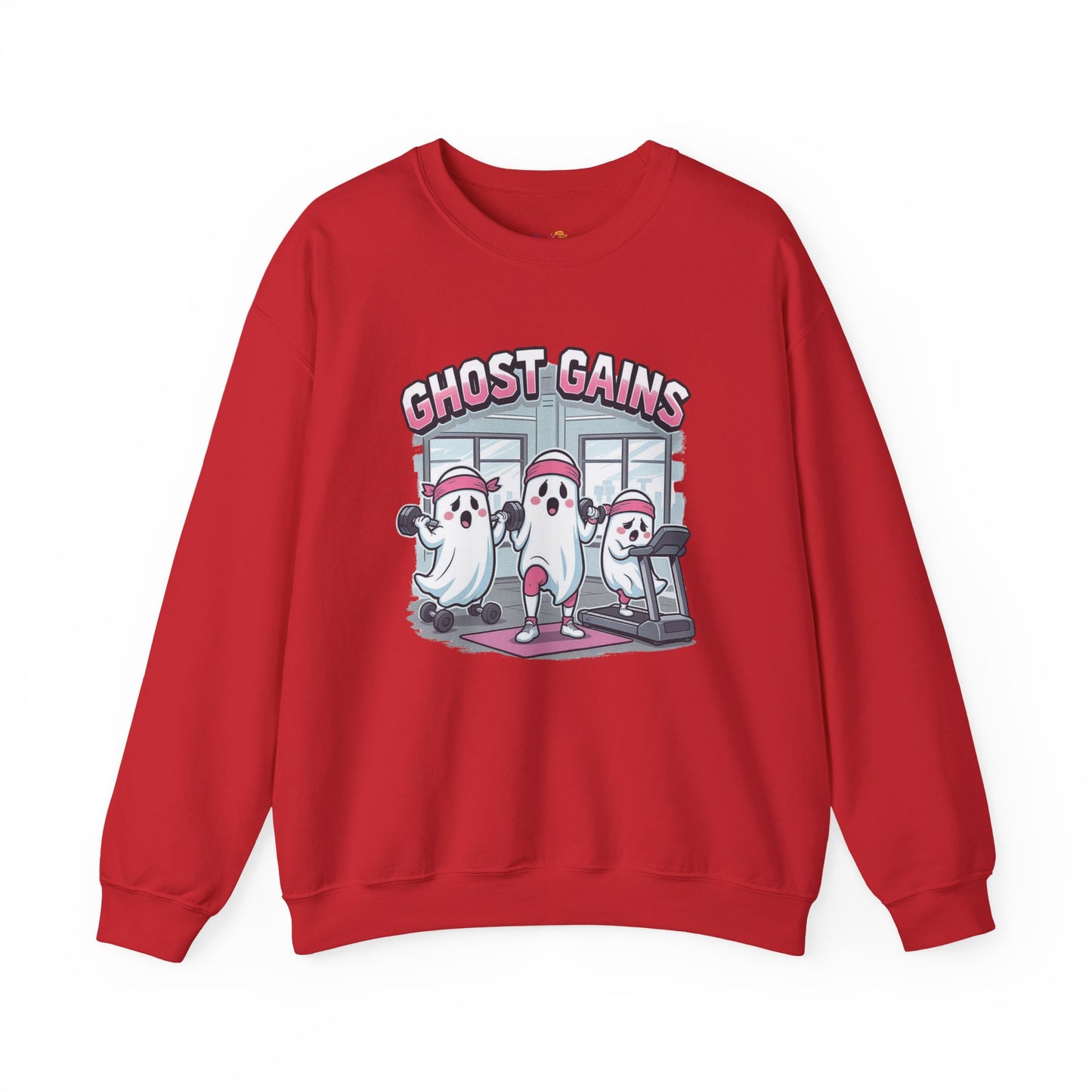 Ghost Gains Sweatshirt – Retro Fitness Ghosts Pullover