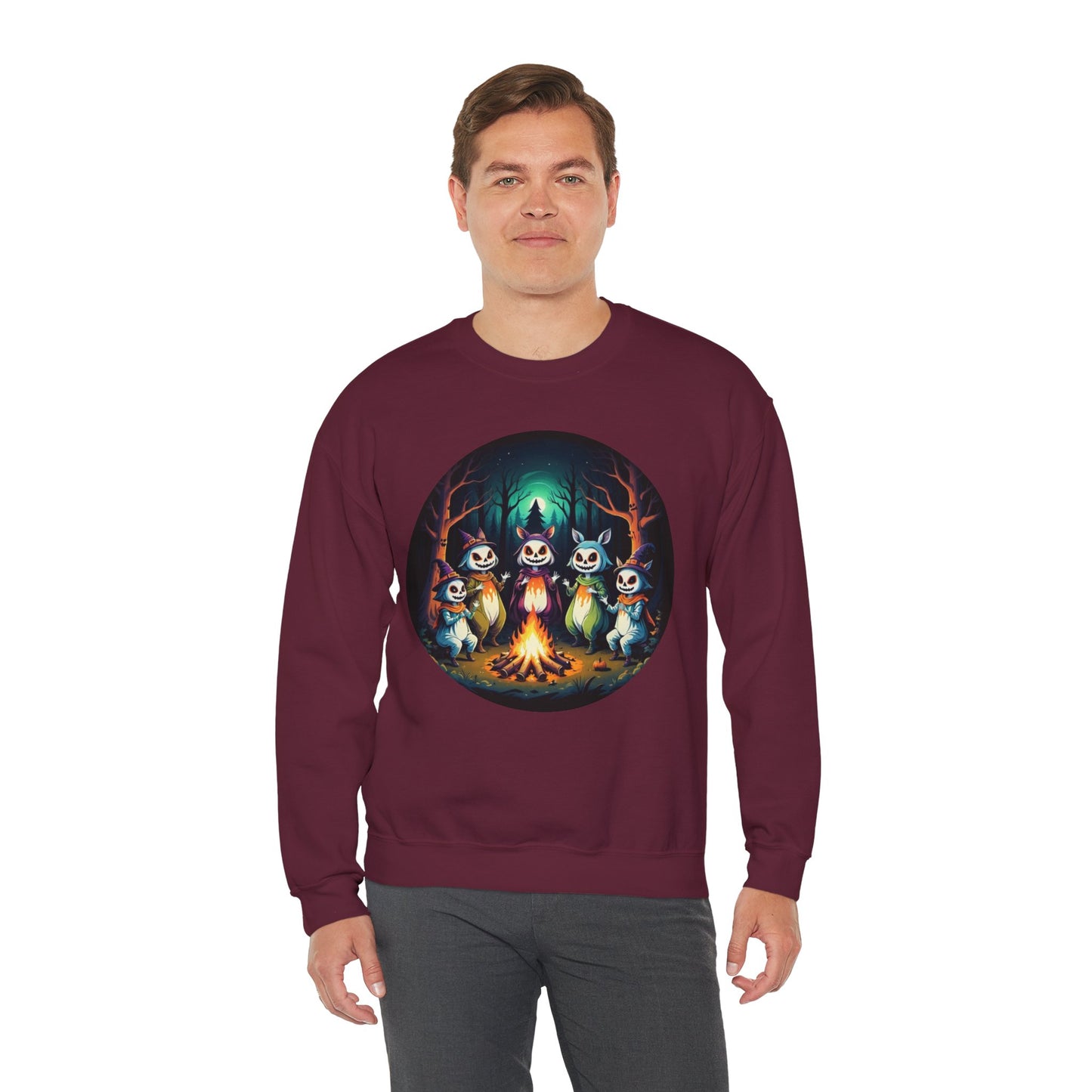 Enchanted Gathering Tee – Whimsical Forest Spirits Halloween Shirt