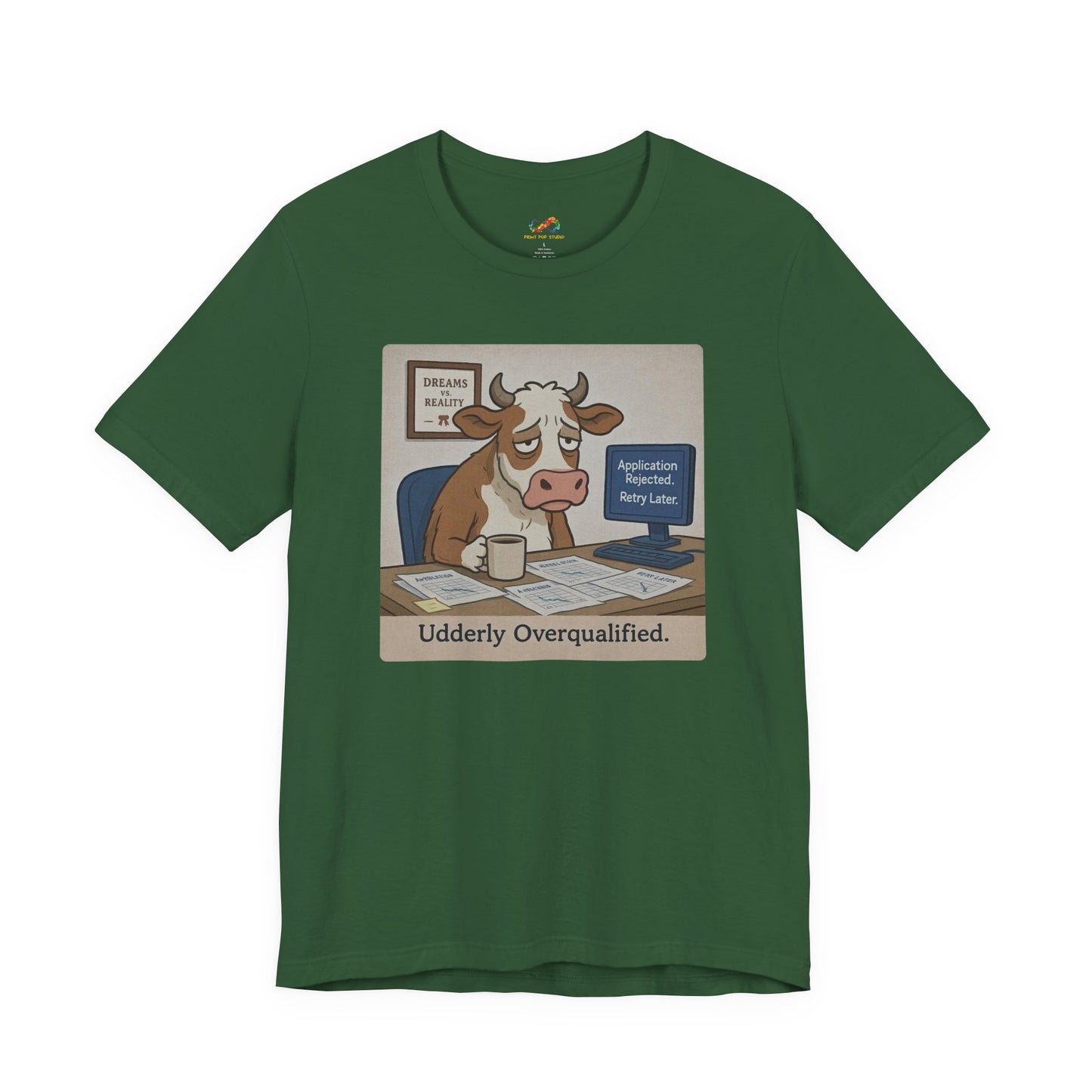 Crushed Ambition Cow Tee