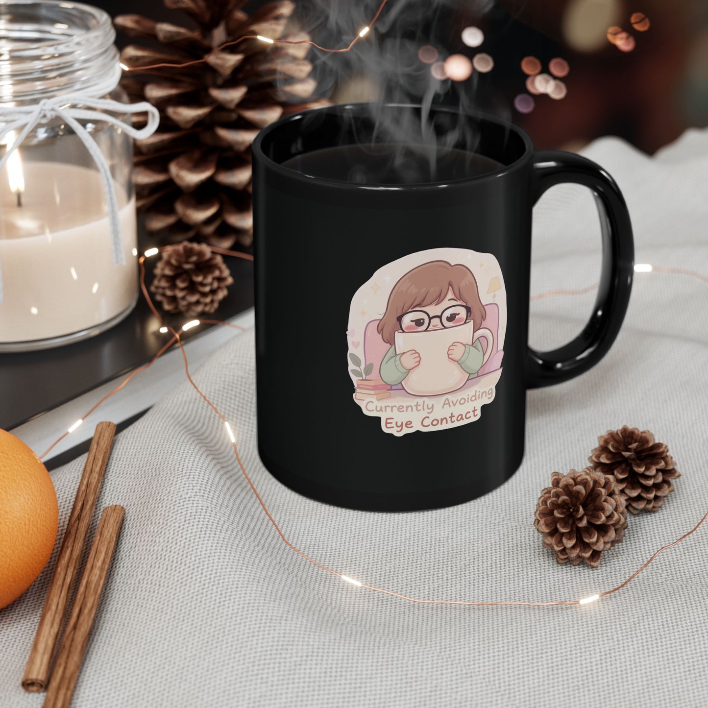 Currently Avoiding Eye Contact Mug