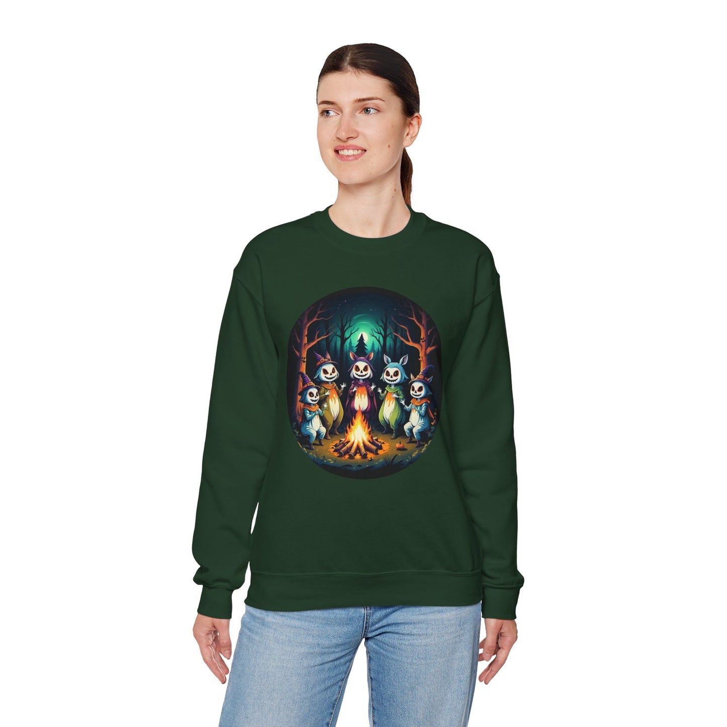 Enchanted Gathering Tee – Whimsical Forest Spirits Halloween Shirt