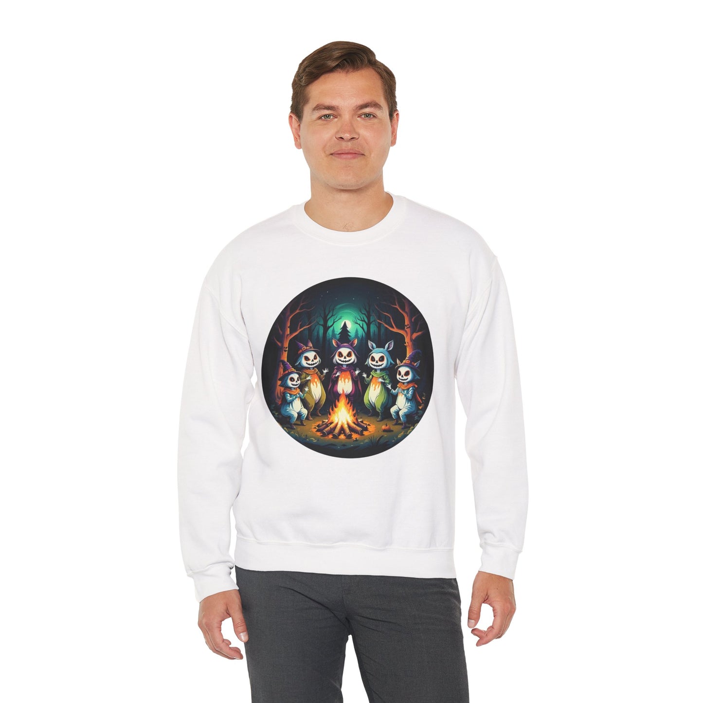 Enchanted Gathering Tee – Whimsical Forest Spirits Halloween Shirt