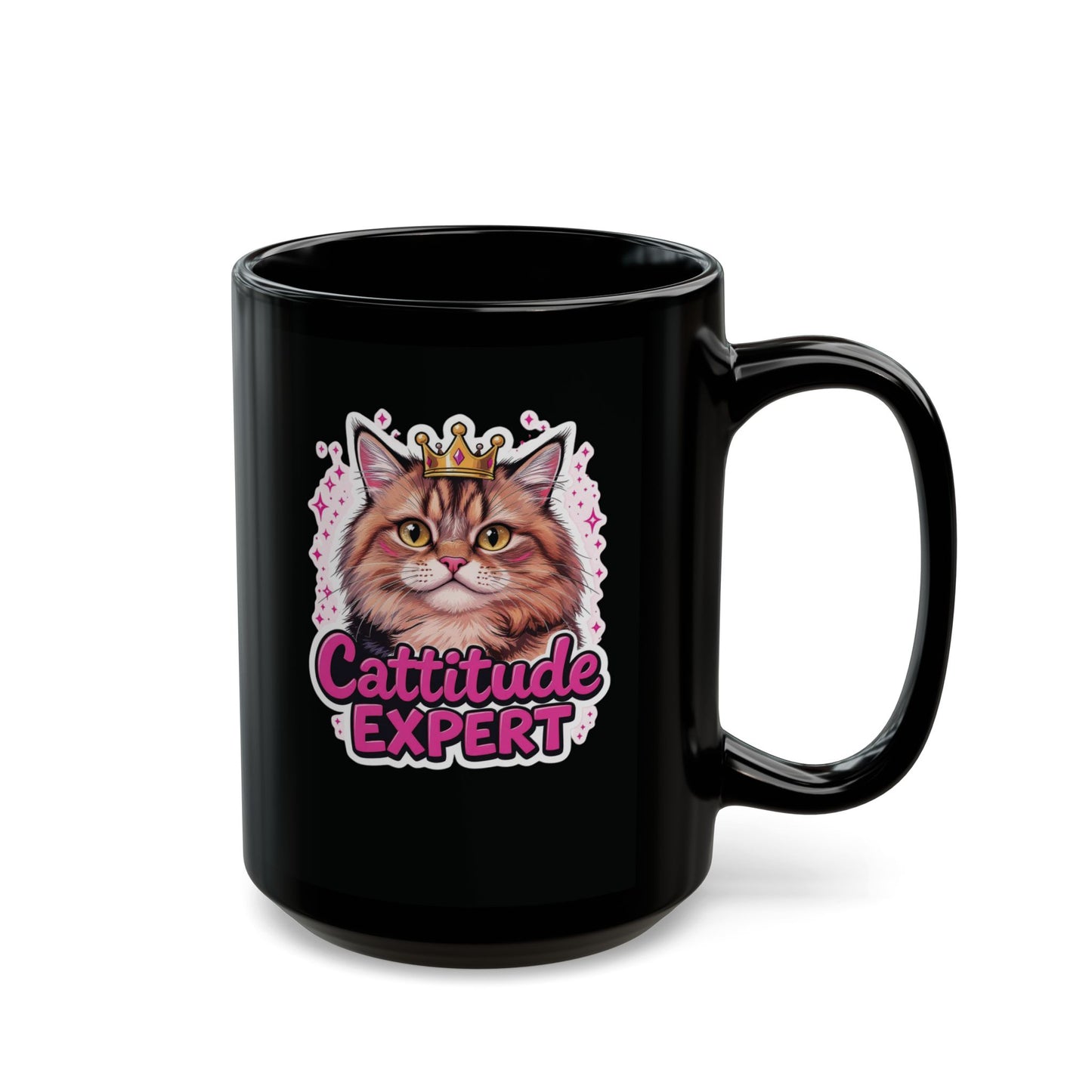 Cattitude Level: Expert — Regal Tabby Cat Mug