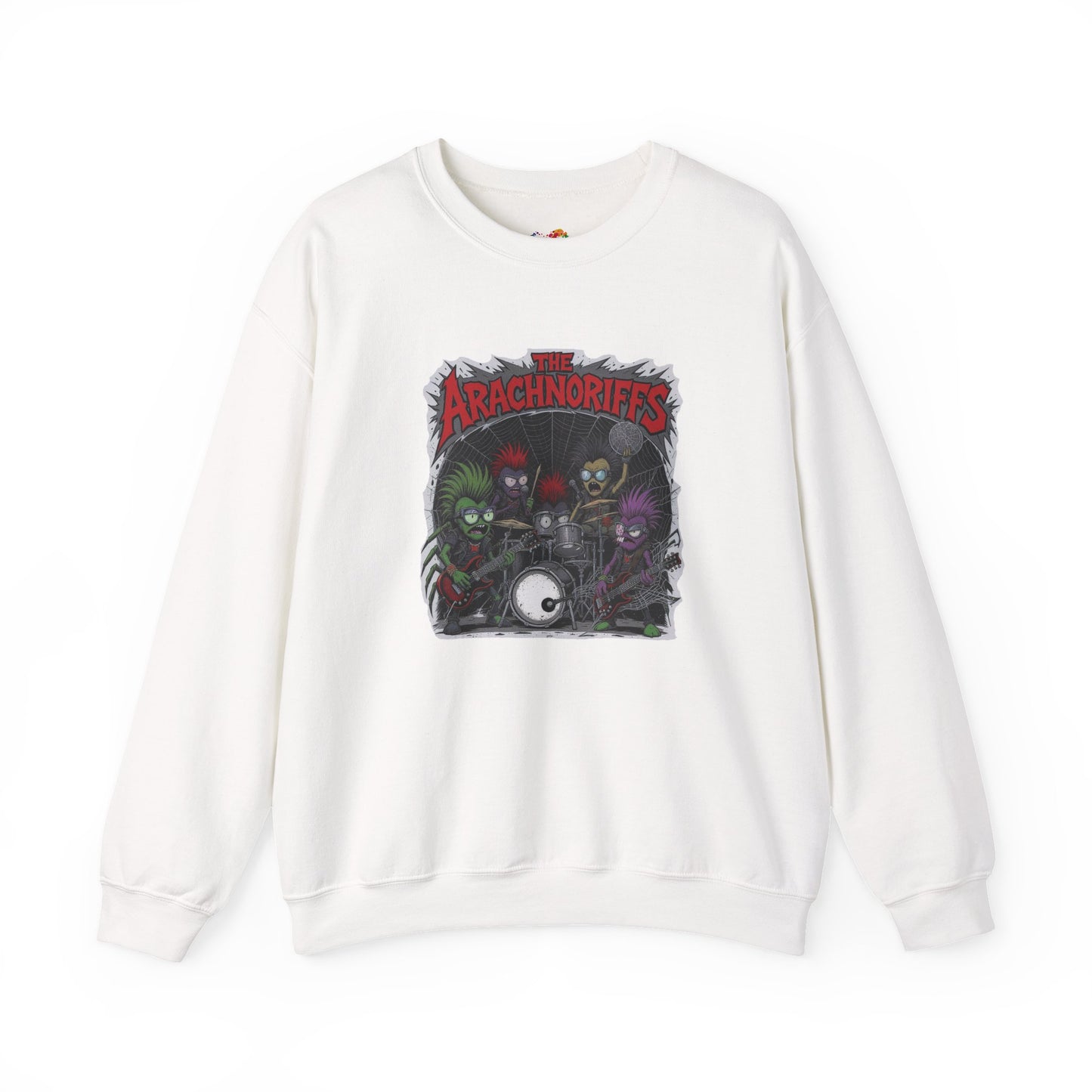 The Arachnoriffs Sweatshirt – Punk Rock Spider Band Graphic