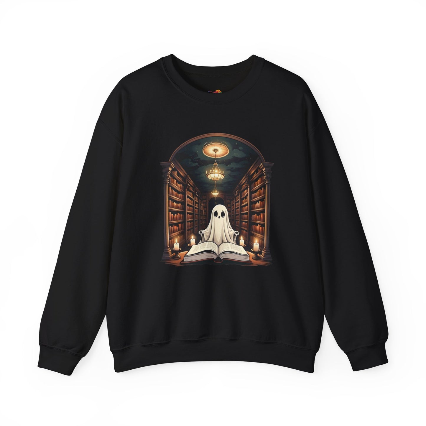 Ghost Stories & Candlelight Sweatshirt – Cozy Haunted Library Pullover