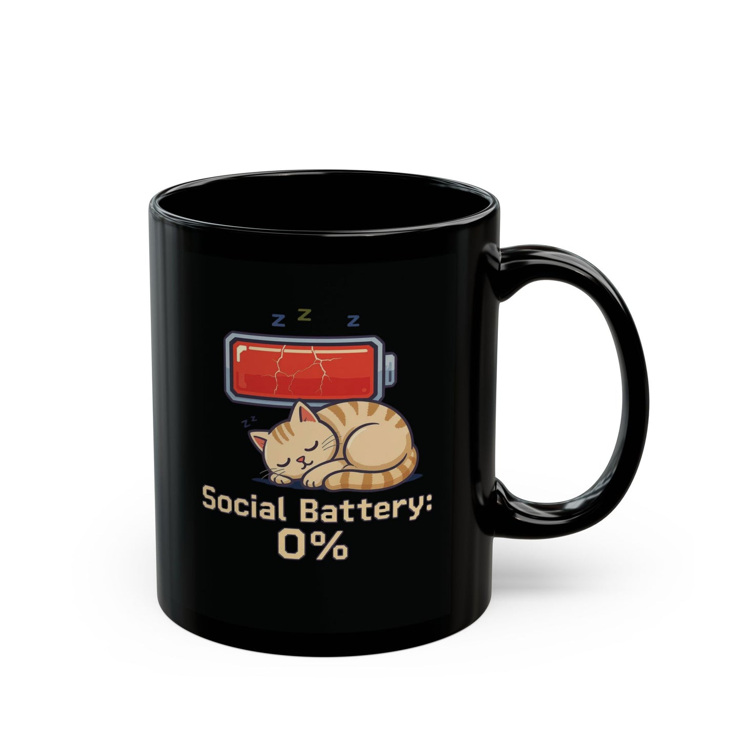 Social Battery: 0% Mug
