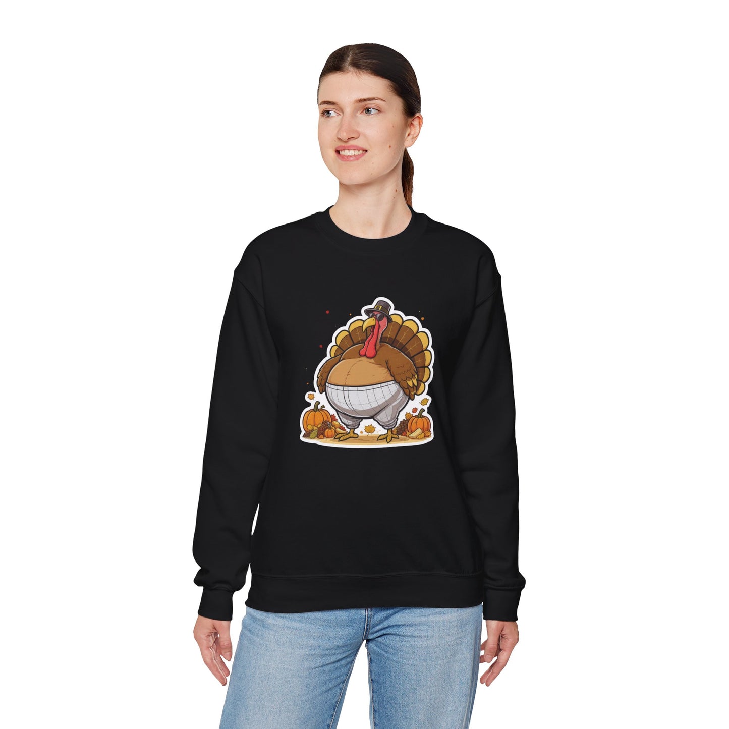Gobble ‘Til You Wobble Sweatshirt – Funny Thanksgiving Turkey Sweater