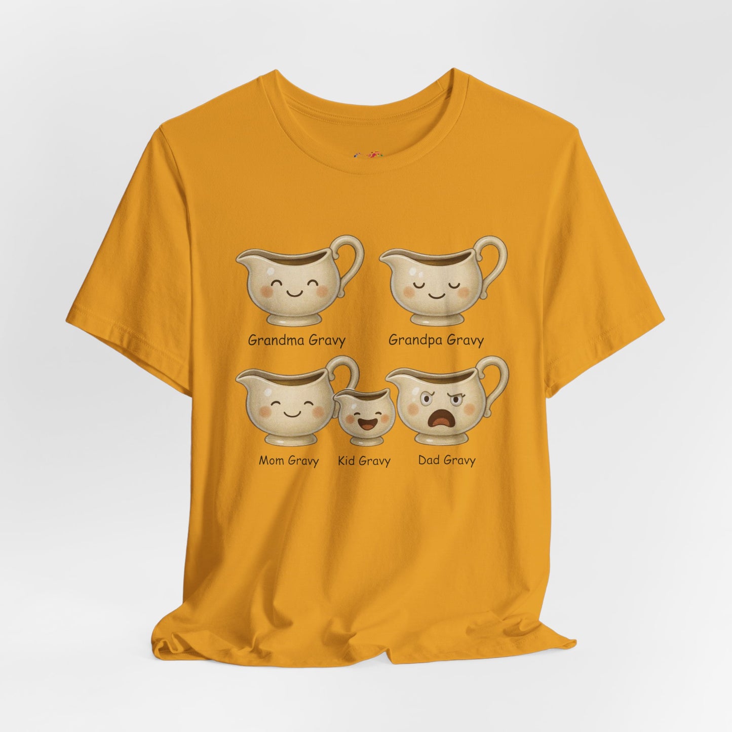 Gravy Squad Tee – Cute Family of Gravy Boats Graphic
