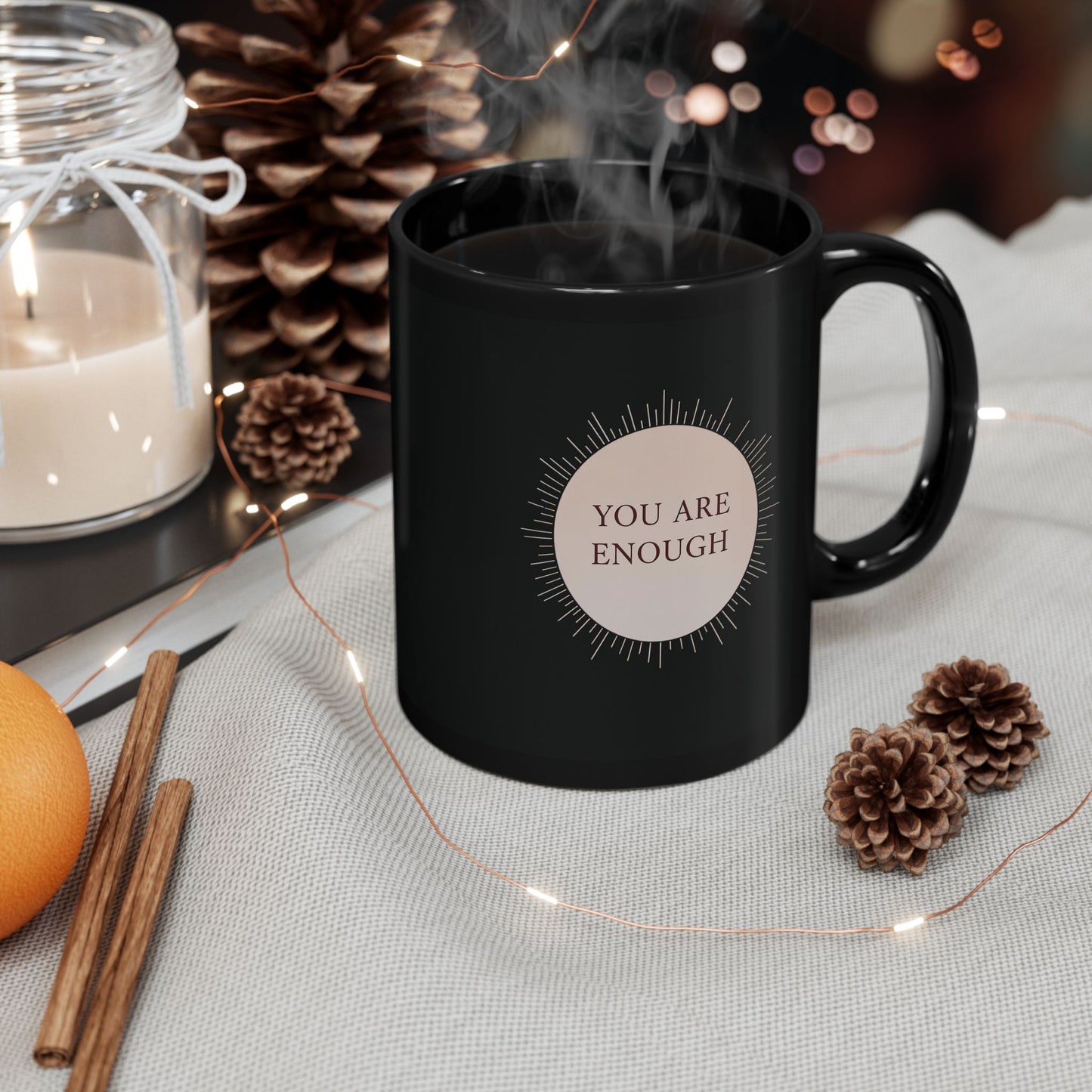 You Are Enough – Minimalist Affirmation Mug