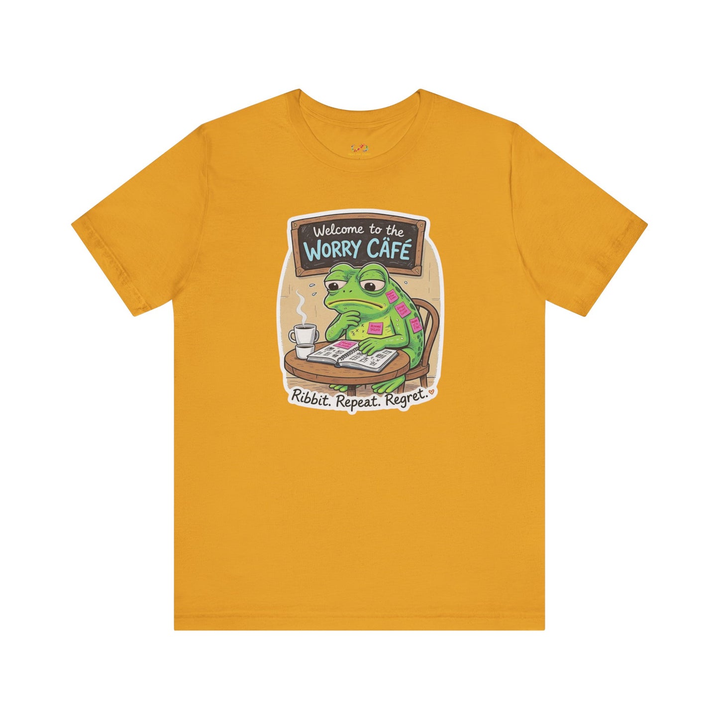 Overthinkin’ Frog – Café Anxiety Tee